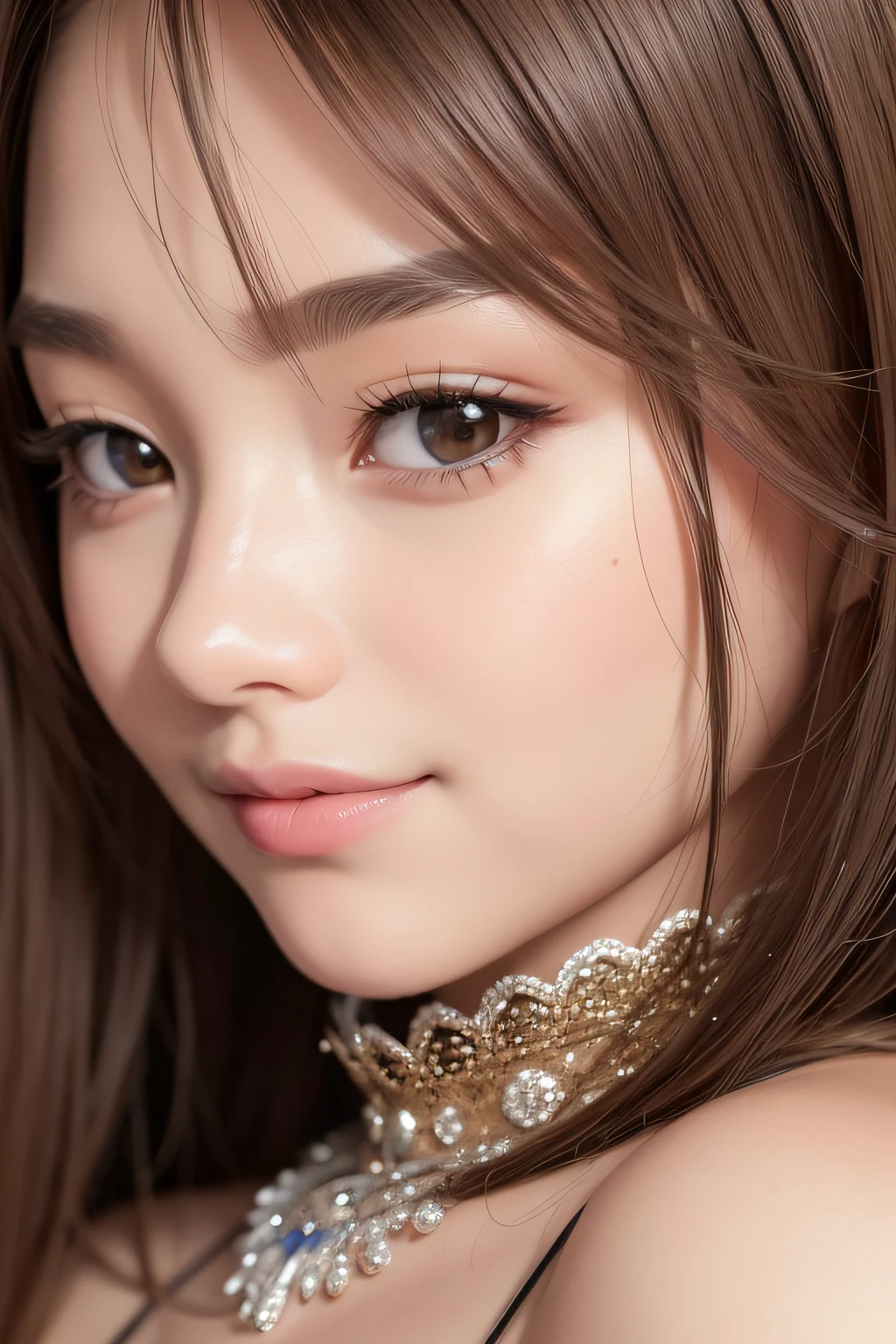 (8k), (best quality), (masterpiece:1.2), (realistic), (photorealistic:1.0), ultra-detailed, 1girls, cute, smile, beautiful detailed eyes, beautiful detailed nose, realistic skin texture, attractive face, Half Korean and half Filipino