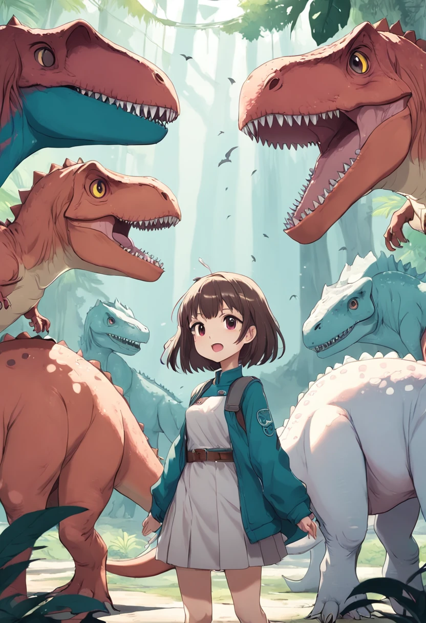 Adesivos de dinossauro felizes de Kawaii , vetorial , Contornos , fundo branco, sem cor, para pintar,