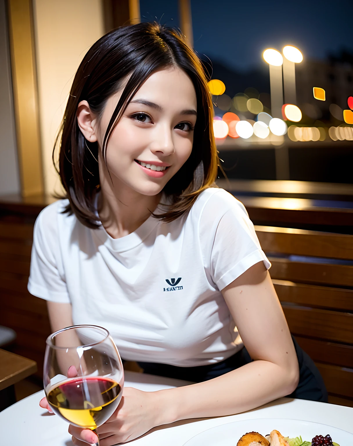 Change to a fashionable plain T-shirt。