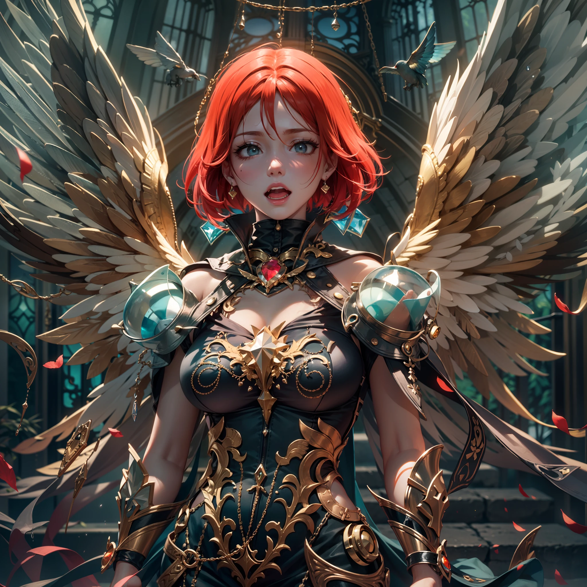 Master Masterpiece ultra Goddess Sun urban forest graduate deep path equirectangular_360 garden contre-jours Beholder "medieval" priestess Caduceus crux backlight global luminescence saturate Sunlight ecstatic volumetric lightning contrast meticulously intricate ultra pro-photo-realistic optimal reflection cgi vfx sfx ultra high_detail ultra high_quality max accurate reflex ultra highres vivid color-coded improved Octane-rendered UHD XT3 64K 32k 16K 8K DSLR HDR UnrealEngine5 romm rgb pbr 3dcg fxaa blu-ray enhanced fkaa txaa rtx ssao opengl-shader glsl-shader post-processing post-ptoduction cell-shading tone-mapping ombre analogique ultra_sharpness symmetrical angel surmounted wings surrounded intertwined feather éblouissantes Valkyrie-wings "Heavy Metal" Will-o'-the-wisp iota pixie sprite kindergarden female glamour walk Chevaleresque "Nicki Minaj" Cosplay aristocratic athletic fullbody tanmed skin perfect hairstyle obvious agate divine cheekbones effects reddened embarrassed lazuli eyes beautiful eyes Brown Pupils Black Iris Turquoise Sapphires Open Mouth water drop of water tongue droplet Teeth Smiles pilot Jacket Floating fringe Pearl Eccentric Cape Levitating Shoulders-Off chemise blanche dentelle clavicules papillotes satin orange reveal big breasts large sideboob felt corsait yellow spinel thick leather skirt amples nombril size revealing heart belt_chastity cadena pubic scarlet pubis-hairy obvious silk indigo silver adorned gold padlock thighs legs garters gothic stainless boots decorated onyx monastery opal marble ruby background Sundrop mannequins armor richly decorated chain chrome flat bands fathoms tin lys rune ornate emerald plasma glyphs Tourmaline lava magic fire summon milkweed incandescent Crystalline creature viceroy (EOS R6 135mm 1/1250s f/2.8 ISO400) monarch conjuration flowering butterfly Hearth lantern CGSCOSITY invocation monster floraison population Ark Church Earth chef-d' tattoo Bruce_Weber sex girls naked nsfw varied multi etc.