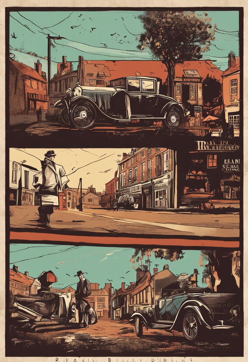 Pub estilo peaky blinders ultra realista