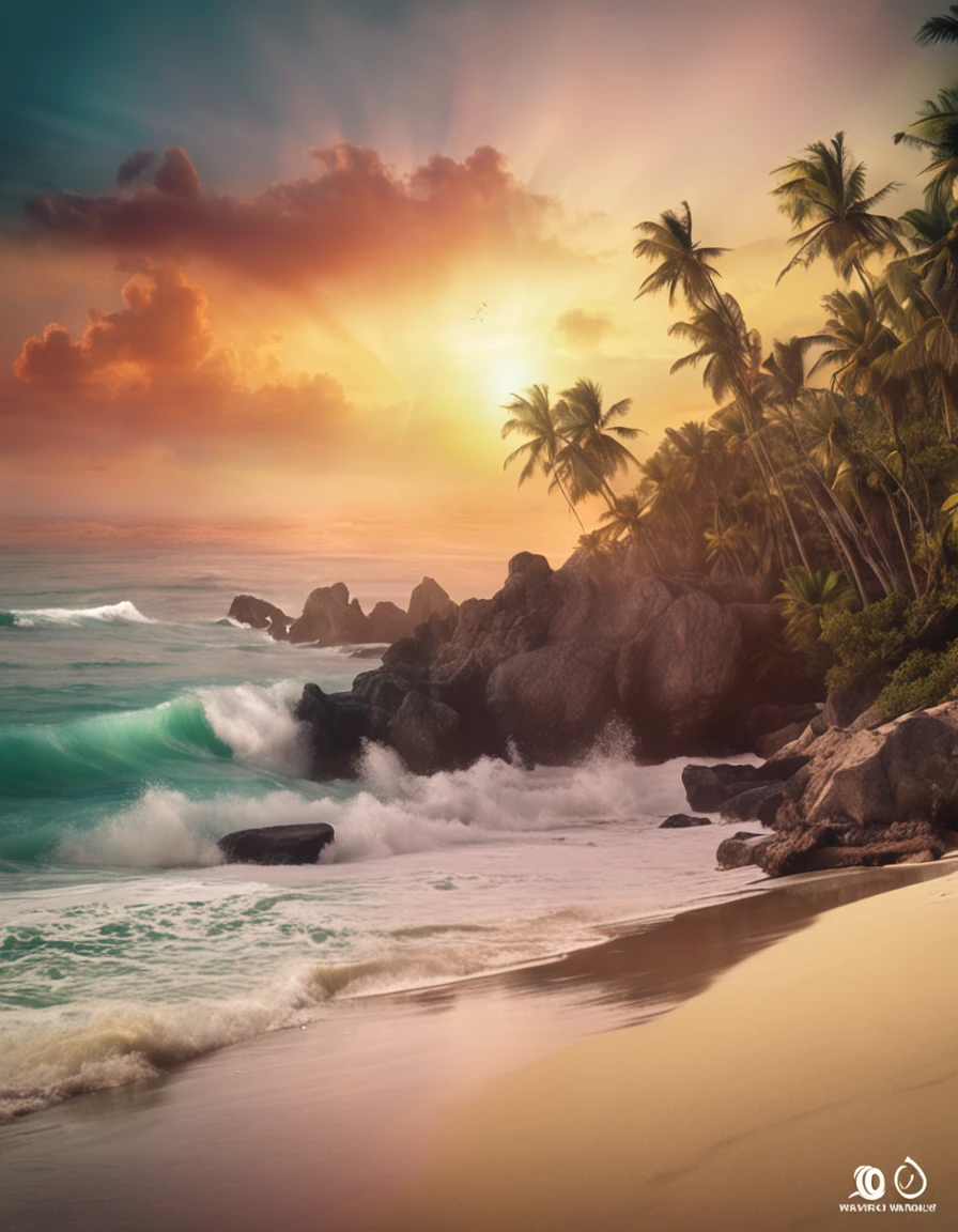 ((top-notch quality)), ((masterwork)), ((true-to-life)),
Subject: Ethereal Dancescapes of a Tulum Beach Party Inspired by Albert Bierstadt
Medium: Digital Art
Style: Cinematic Color Grading, Artwork Inspired by Albert Bierstadt
Positive Prompt: Create a ((top-notch quality)), ((masterwork)), ((true-to-life)) digital artwork that captures the ethereal ambiance of a Tulum beach party at sunset, inspired by the artistic style of Albert Bierstadt. The composition should exude a sense of serenity and dynamic energy as the afternoon transitions into evening.
Focus on the beach landscape with the golden hues of the setting sun casting a warm glow over the scene. Depict the sandy shoreline meeting the gentle waves, creating a harmonious backdrop for the dance party. The cinematic color grading should enhance the atmosphere, infusing the scene with rich and vibrant tones that evoke the magical moment.
Incorporate an enchanting DJ party atmosphere with people dancing to the music, surrounded by the sounds of celebration. Portray the two beautiful model girls dancing joyfully in the foreground, each holding a vape dispenser and creating wisps of smoke that add to the dynamic visuals. Their vibrant personalities and the euphoria of the moment should be evident in their expressions and movements.
Channel Albert Bierstadt's art style by infusing the landscape with meticulous attention to detail and capturing the interplay of light and shadow. Allow the colors of the sky to blend seamlessly with the hues of the beach and ocean. The scene should evoke a feeling of connection with nature and the rhythm of the music.
