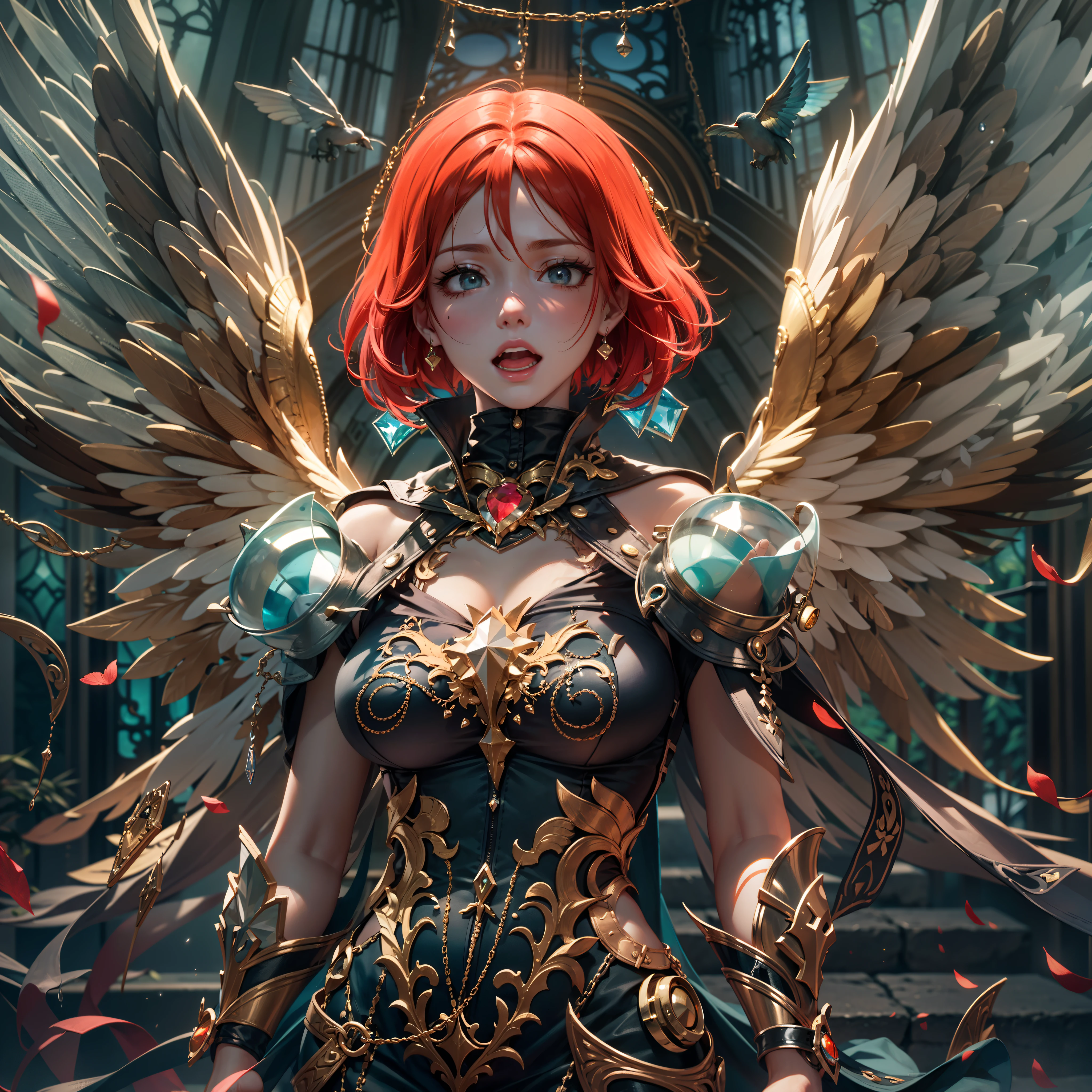 Master Masterpiece ultra Goddess Sun urban forest graduate deep path equirectangular_360 garden contre-jours Beholder "medieval" priestess Caduceus crux backlight global luminescence saturate Sunlight ecstatic volumetric lightning contrast meticulously intricate ultra pro-photo-realistic optimal reflection cgi vfx sfx ultra high_detail ultra high_quality max accurate reflex ultra highres vivid color-coded improved Octane-rendered UHD XT3 64K 32k 16K 8K DSLR HDR UnrealEngine5 romm rgb pbr 3dcg fxaa blu-ray enhanced fkaa txaa rtx ssao opengl-shader glsl-shader post-processing post-ptoduction cell-shading tone-mapping ombre analogique ultra_sharpness symmetrical angel surmounted wings surrounded intertwined feather éblouissantes Valkyrie-wings "Heavy Metal" Will-o'-the-wisp iota pixie sprite kindergarden female glamour walk Chevaleresque "Nicki Minaj" Cosplay aristocratic athletic fullbody tanmed skin perfect hairstyle obvious agate divine cheekbones effects reddened embarrassed lazuli eyes beautiful eyes Brown Pupils Black Iris Turquoise Sapphires Open Mouth water drop of water tongue droplet Teeth Smiles pilot Jacket Floating fringe Pearl Eccentric Cape Levitating Shoulders-Off chemise blanche dentelle clavicules papillotes satin orange reveal big breasts large sideboob felt corsait yellow spinel thick leather skirt amples nombril size revealing heart belt_chastity cadena pubic scarlet pubis-hairy obvious silk indigo silver adorned gold padlock thighs legs garters gothic stainless boots decorated onyx monastery opal marble ruby background Sundrop mannequins armor richly decorated chain chrome flat bands fathoms tin lys rune ornate emerald plasma glyphs Tourmaline lava magic fire summon milkweed incandescent Crystalline creature viceroy (EOS R6 135mm 1/1250s f/2.8 ISO400) monarch conjuration flowering butterfly Hearth lantern CGSCOSITY invocation monster floraison population Ark Church Earth chef-d' tattoo Bruce_Weber sex girls naked nsfw varied multi etc.