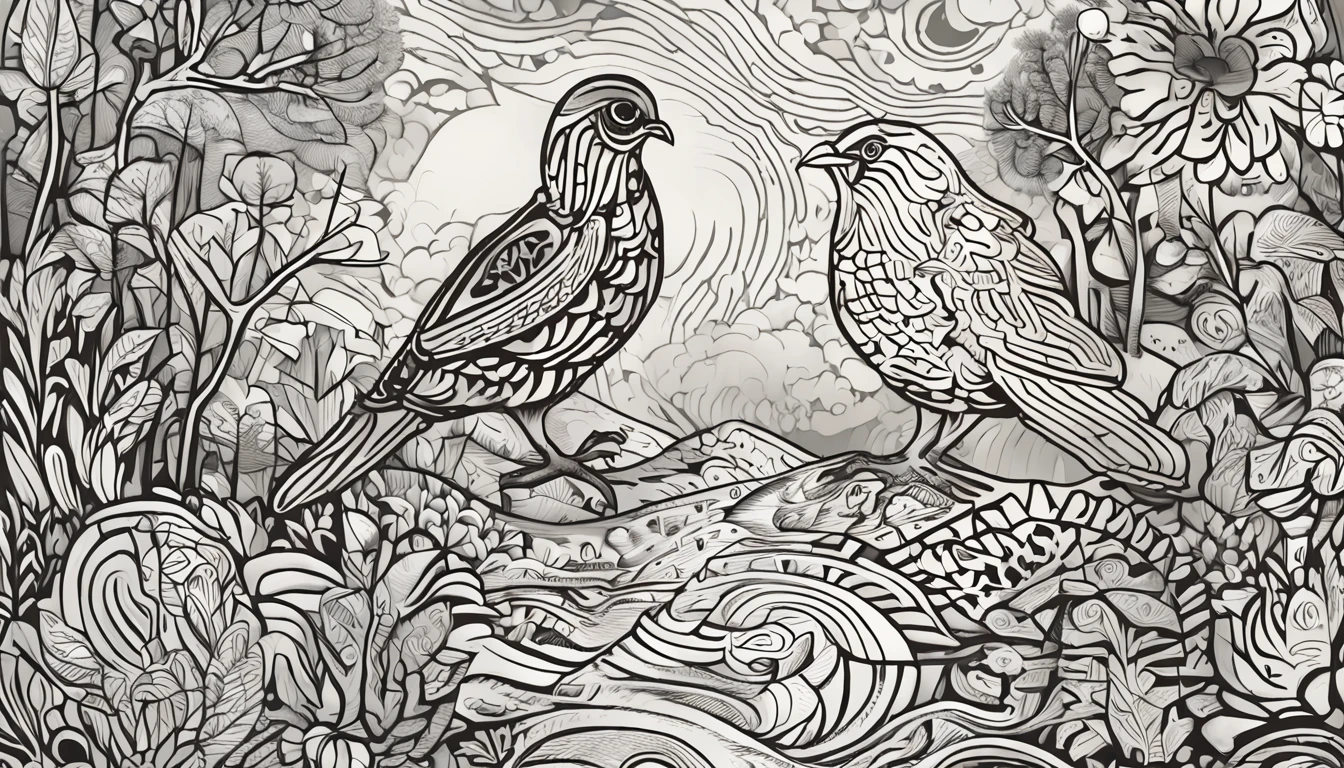 In the forest,A hen laying eggs,Surrounded by clouds,etchings,Unity8k wallpapers,ultradetailed,Beauty and aesthetics,Masterpiece,best qualtiy,(zentangle,mandalas,tangled,entangle),Oil woodblock printing, wood block print, woodcut print, linocut print, oil art, Lino print, Oil painting art print, linocut, woodcut art, woodblock, woodblock print, Block printing, woodcut style