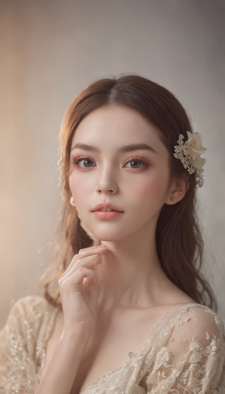 top-quality、masterpiece、超A high resolution、Full body portrait、(Photorealsitic:1.4)、Raw foto、Natalie with black eyes、Detailed facial texture、Spaniard、