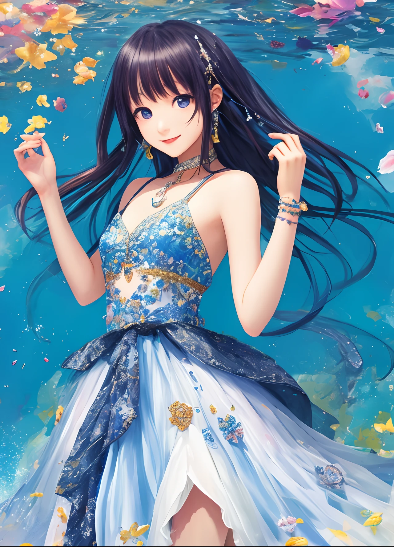 tmasterpiece,A high resolution,best qualtiy,1girl solo,kamisato_ayaka,ssmile,komono,perfect bodies
