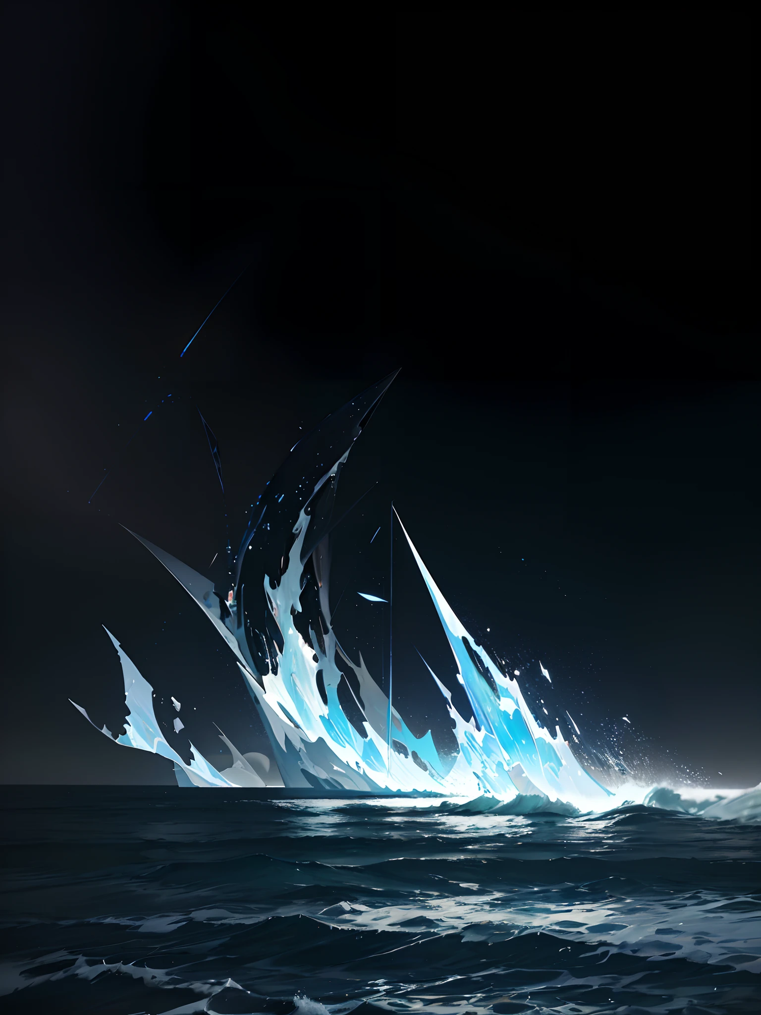 arknights,Dark Reef,shores,beachside,reef,ultra-realistic realism,It's really picture quality,photography of,4k black sea,nigth,black in color,Dark,the night,black in color,Highest image quality,tmasterpiece