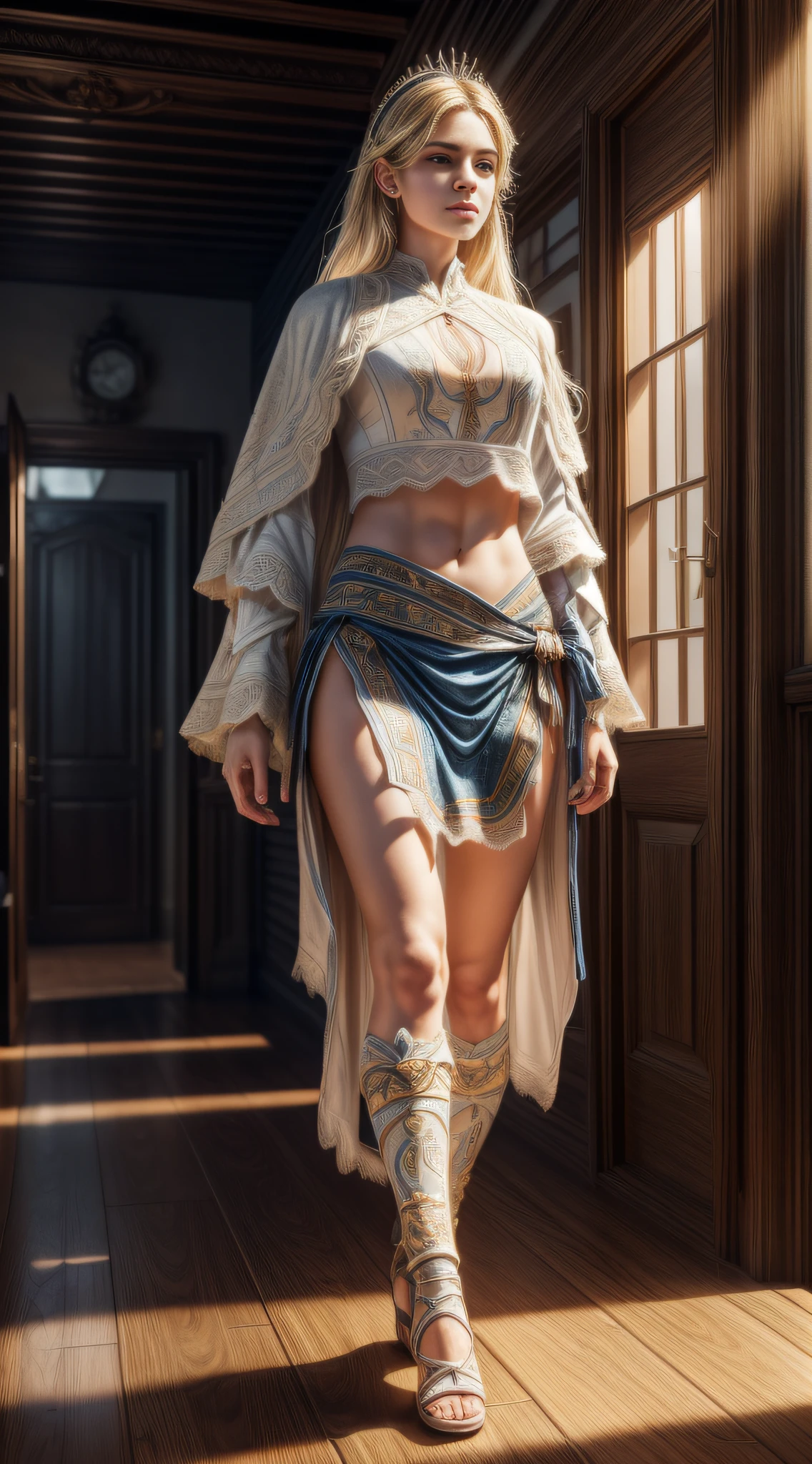 Professional 3D rendering: 1.3) AF (realistic: 1.3) The most beautiful art photo in the world, (((As would be the clothing in Uruguayin the XXI century,  if it had not been conquered by the Spaniards, both for men and for women: 1.9))),  full body, (vibrant, 8k), (intricate: 1.4), (very detailed: 1.4), soft, (global lighting, study light, volumetric light), full body,