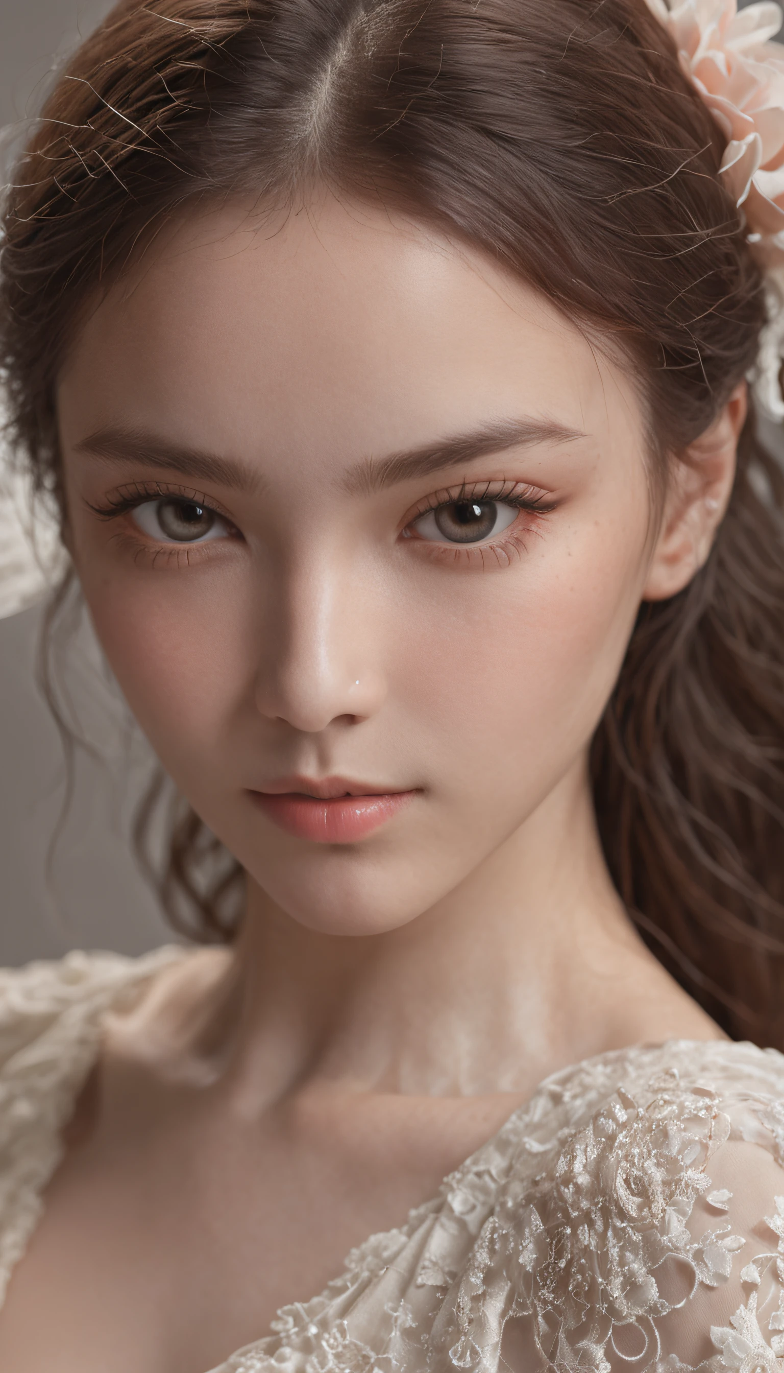 top-quality、masterpiece、超A high resolution、Full body portrait、(Photorealsitic:1.4)、Raw foto、Natalie with black eyes、Detailed facial texture、Spaniard、