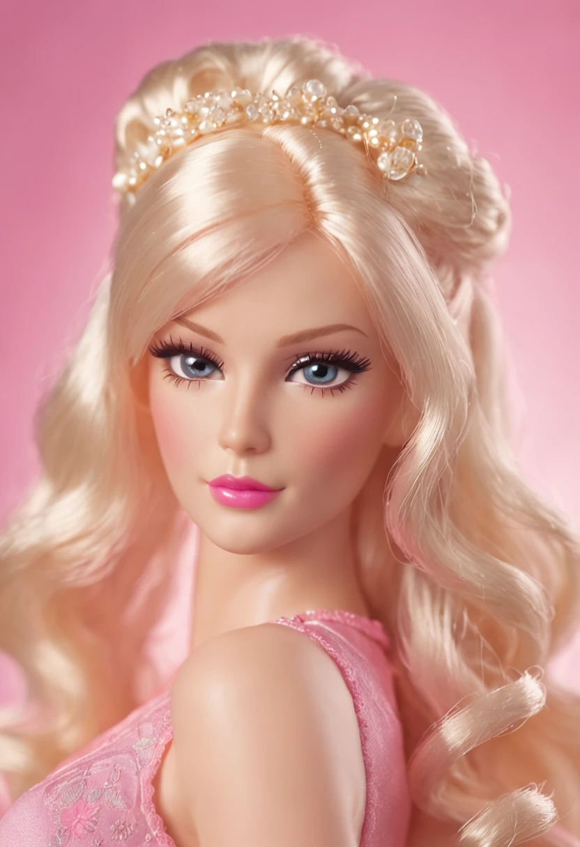 Barbie's pink fantasy world，Full of childlike fun and romance。