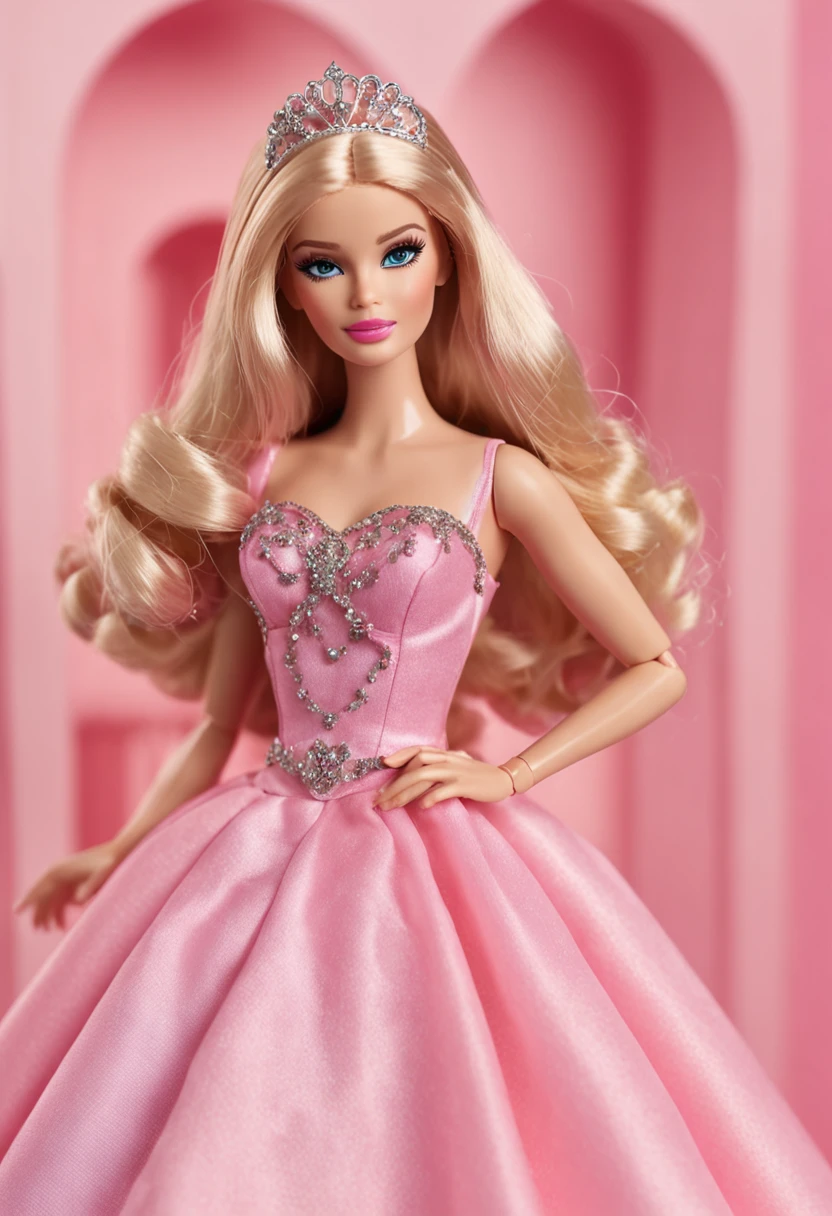 Barbie's pink fantasy world，Full of childlike fun and romance。