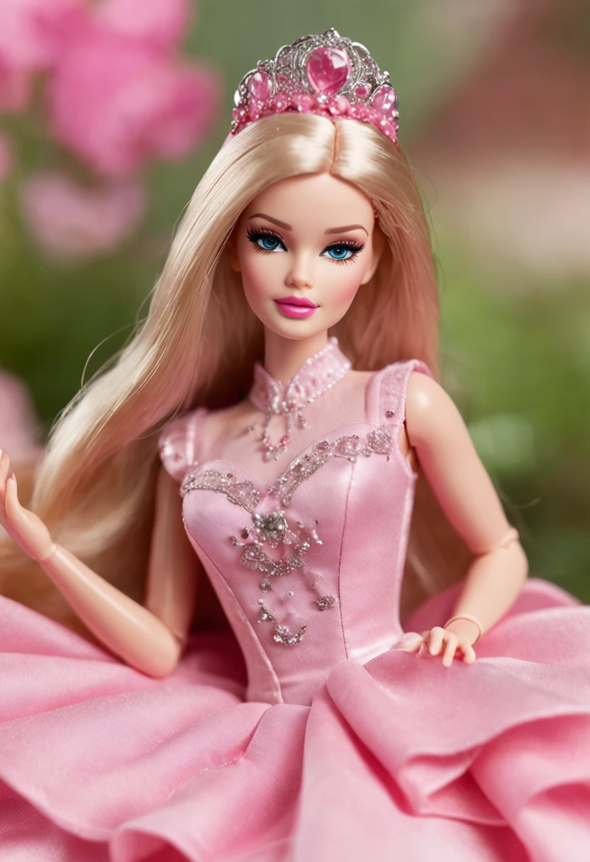 Barbie's pink fantasy world,Full of childlike fun and romance。