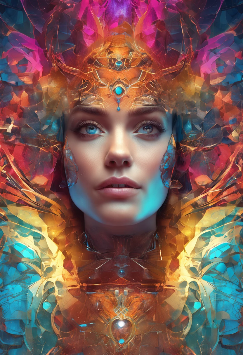 (masterpiece, top quality, best quality, official art, beautiful and aesthetic:1.2), (1girl:1.3), (fractal art:1.3),