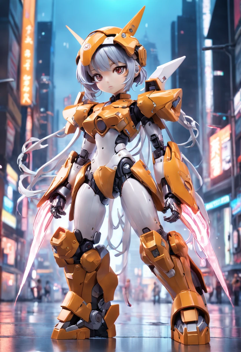 (blind box toy style:1.2),(Full body photo), Transparent and cute girl, Transparent Mecha, Exquisite helmet:1.2, Luminescent goggles:1.2, cyber punk style, dreamy lights, freshen, White draft, Global Illumination, Aite Tracking, High-density image review, Unreal Render, Rational design, ighly detailed, Masterpiece Grade, Best Quality, hyper HD, Cinematic lighting。