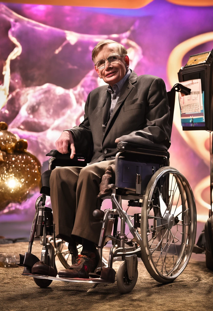 Hawking stood up and toasted