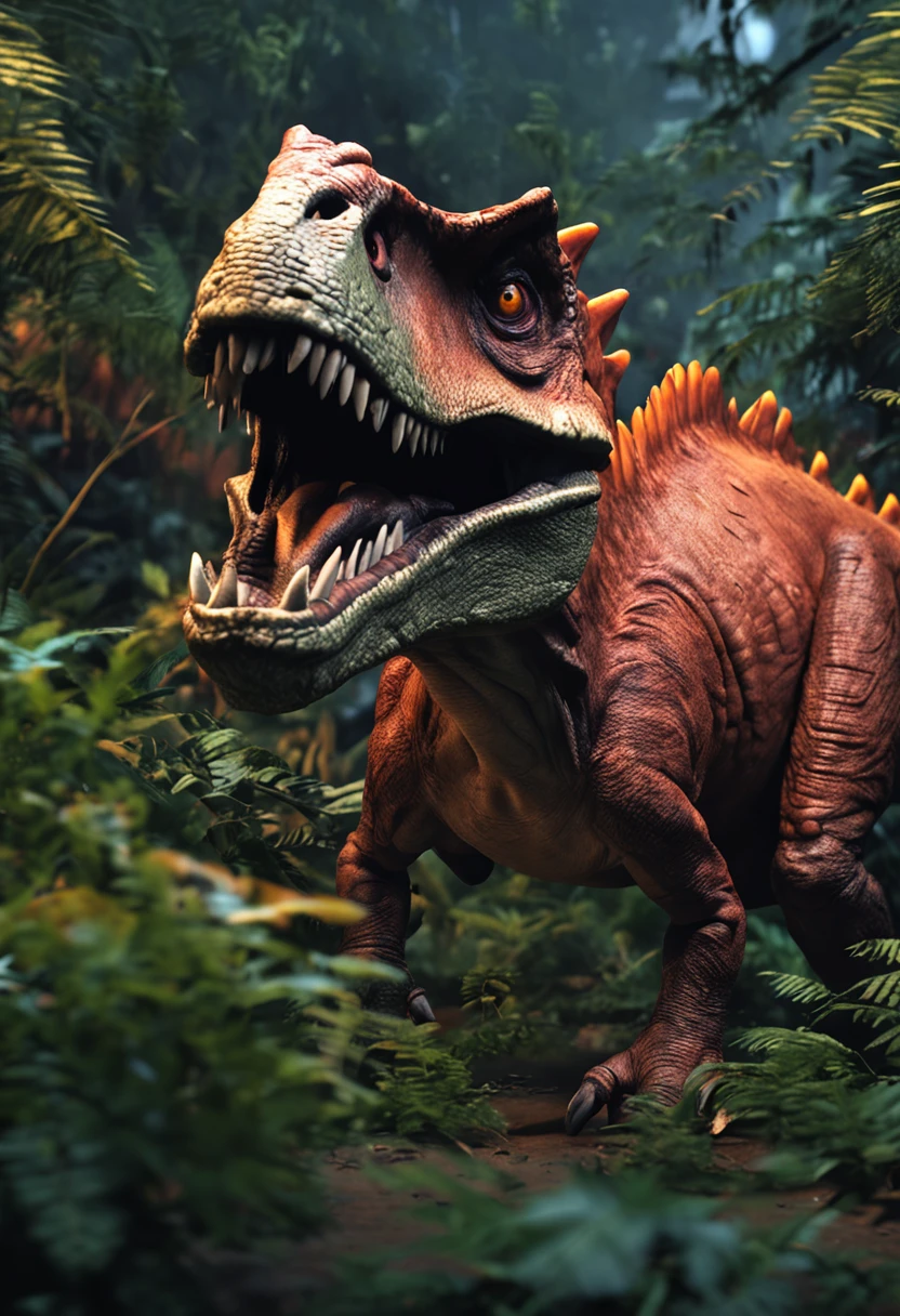 Dinosaurs carry wolves