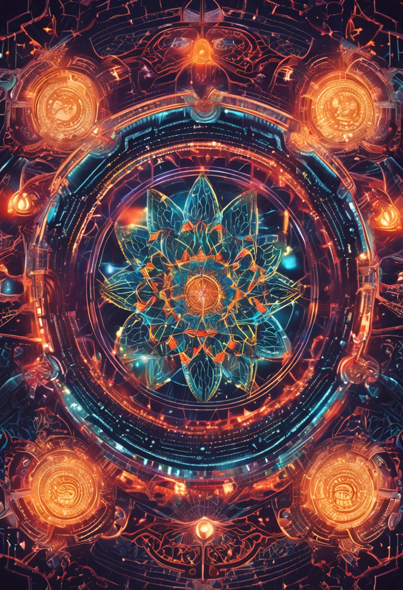 comunidade, force of the universe that unites, mandala de luzes, Energy representation of union