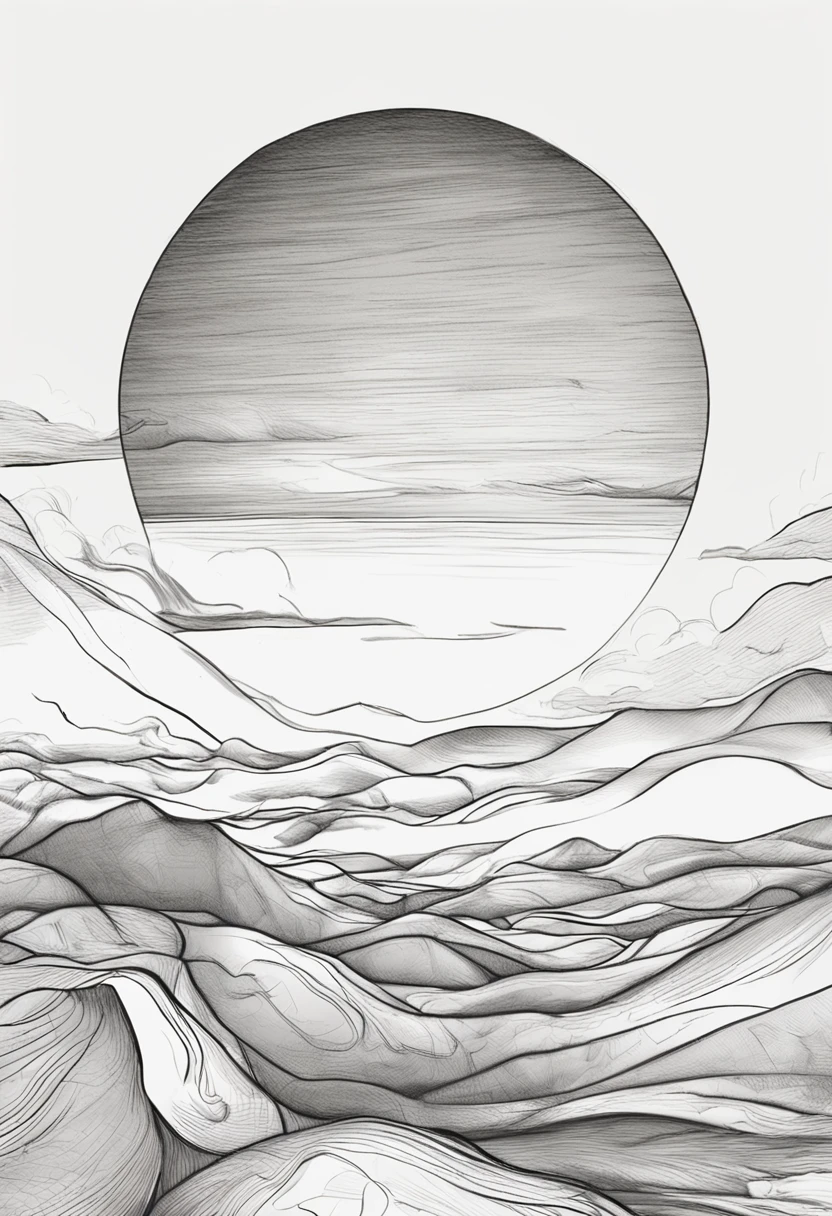 On the white surface there is a drawing of a ball, contour hatching, Smooth oval head, smooth draw, simple shading, deep shading, Digital drawing, soft image shading, Soft Shading, smooth shading, smooth light shading, digital sketch, very flat shading, digitally draw on wacom tablet, smooth draw, smooth round shapes, shading study, Pencil strokes, heavy shading