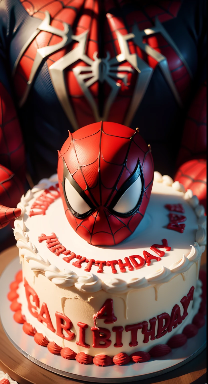 Spiderman INTO A BIRTHDAY CAKE