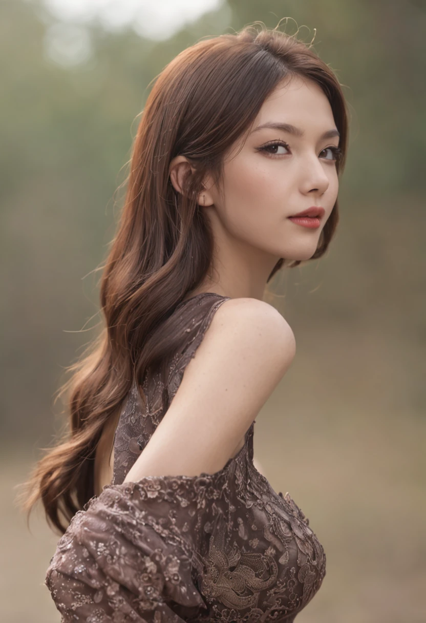 (Best quality, 8K, Masterpiece: 1.3), Medium breasts, Big hips, Slim waist, Beautiful, Glamorous, Alluring, shapely, Curvy, Long legs, High detail, High sharpness, Photos with depth, Detailed face, Detailed eyes, Long hair, Big office, Charming smile, Stand on the Great Wall, Epic, , Neckband jewelry, Wristband jewelry, Wear only black underwear
