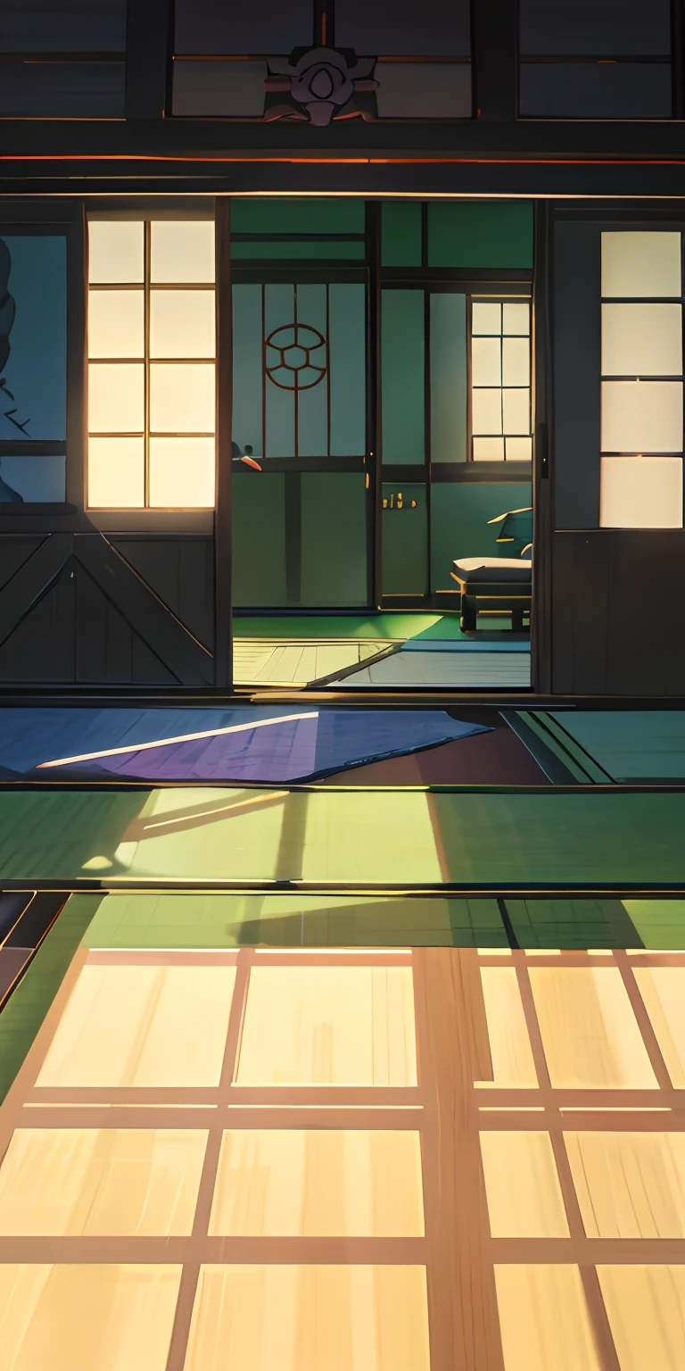 jpn、inside in room、tatami mats、sliding door、Draw the axis、（illustratio：1.0）、Epic composition、Realistic lighting、high definition detail、tmasterpiece、Best quality，（非常详细的 CG 统一 8k 壁纸）