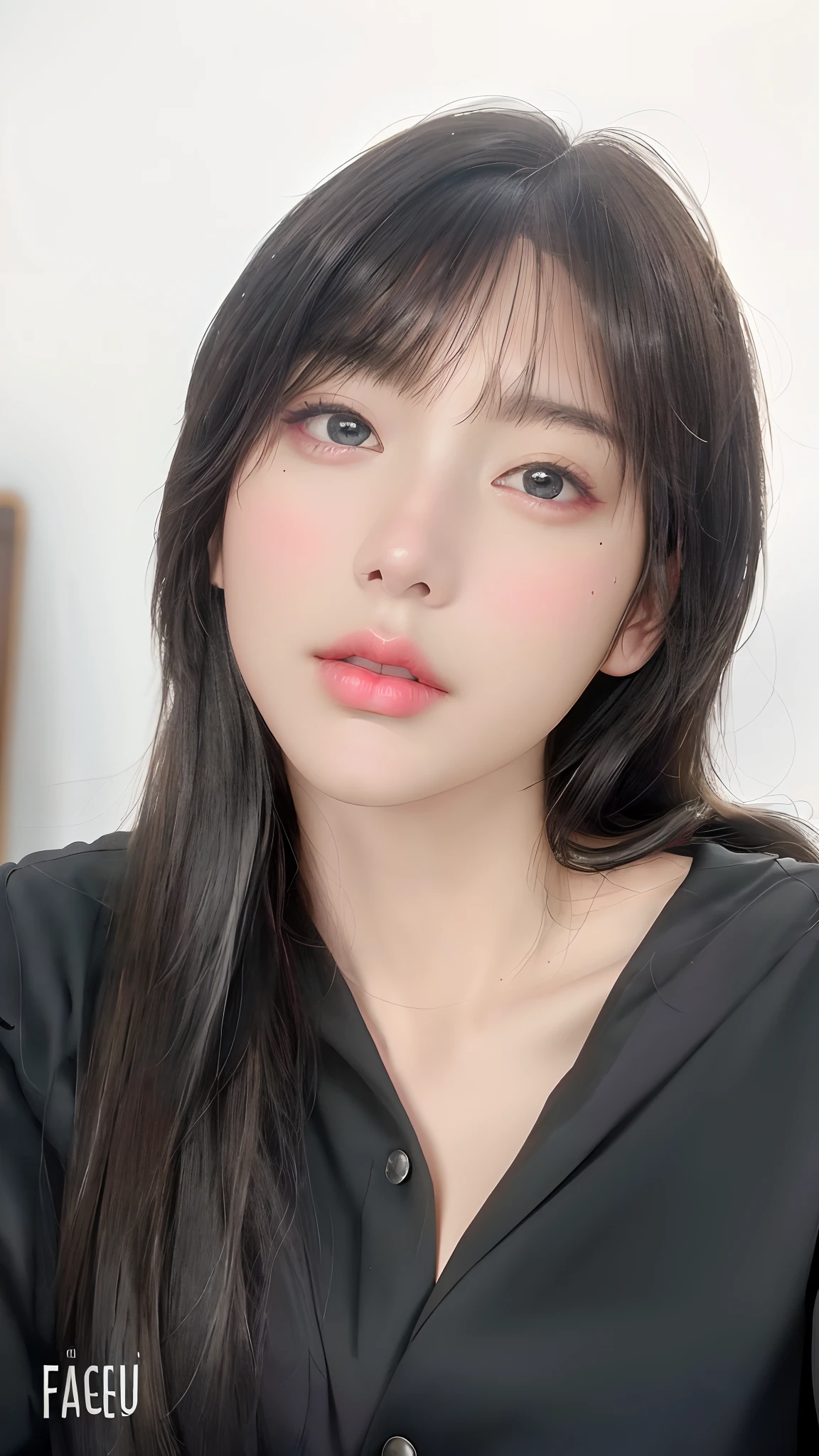 best quality, masterpiece, 1girl, Beautiful face, (photo realistic:1.3), rim lighting, (high detailed skin:1.2), 8k uhd, dslr, high quality, high resolution, 4k, 8k, Bokeh, absurdres, best ratio four finger and one thumb, (realistic:1.3), cute 1girl, wearing black formal blazer, medium breasts, short skirt,