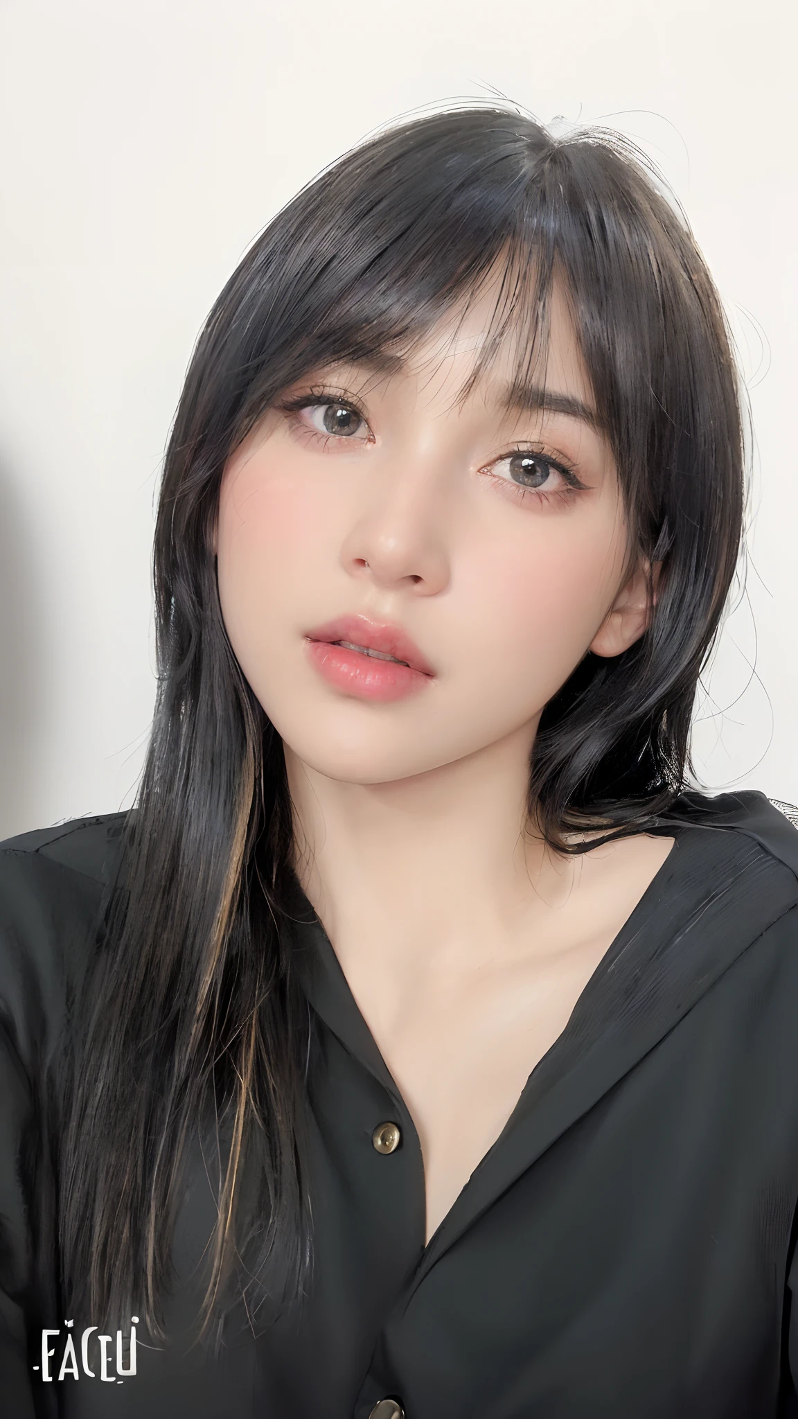 there is a young girl with long hair and a white shirt, 2 7 years old, 2 8 years old, nomake-up, Asian face, young cute wan asian face, 2 2 years old, 2 3 years old, 2 9 years old, 2 4 years old, 18 years old, 1 8 I, 3 0 years old woman, 30 year-old woman
