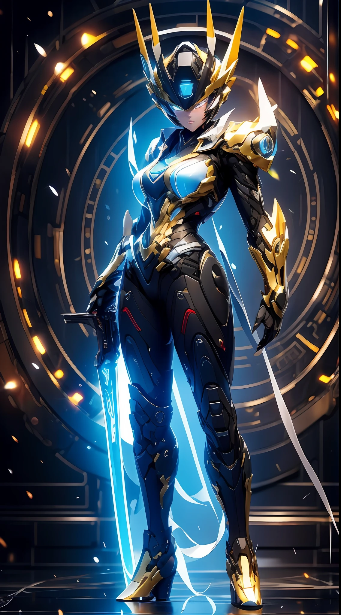 ((best qualtiy)), ((tmasterpiece)), (high detal:1.4), 3D full body, Beautiful cyberpunk woman image, Platinum(HighDynamicRange), Ray traching, NVIDIA RTX, Hyper-Resolution, Unreal 5, sub surface scattering, PBR Texture, Post-processing, Anisotropic filtering and depth of field, Maximum clarity and sharpness, Many-Layer Textures, Albedo e mapas Speculares, Surface coloring, Accurate simulation of photo-material interactions, perfectly proportions,octaneratingrendering,2-tone lighting,largeaperture,Low ISO,White balance,trichotomy,8K raw data,By bangs,backsight,on back