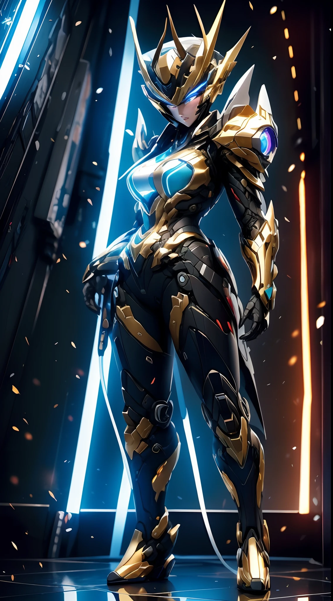 （（best qualtiy））， （（tmasterpiece））， （high detal：1.4）， 3D full body， Beautiful cyberpunk woman image， Platinum（HighDynamicRange）， Ray traching， NVIDIA RTX， Hyper-Resolution， Unreal 5， sub surface scattering， PBR Texture， Post-processing， Anisotropic filtering and depth of field， Maximum clarity and sharpness， Many-Layer Textures， Albedo e mapas Speculares， Surface coloring， Accurate simulation of photo-material interactions， perfectly proportions，octaneratingrendering，2-tone lighting，largeaperture，Low ISO，White balance，trichotomy，8K raw data，By bangs，backsight，on  back
