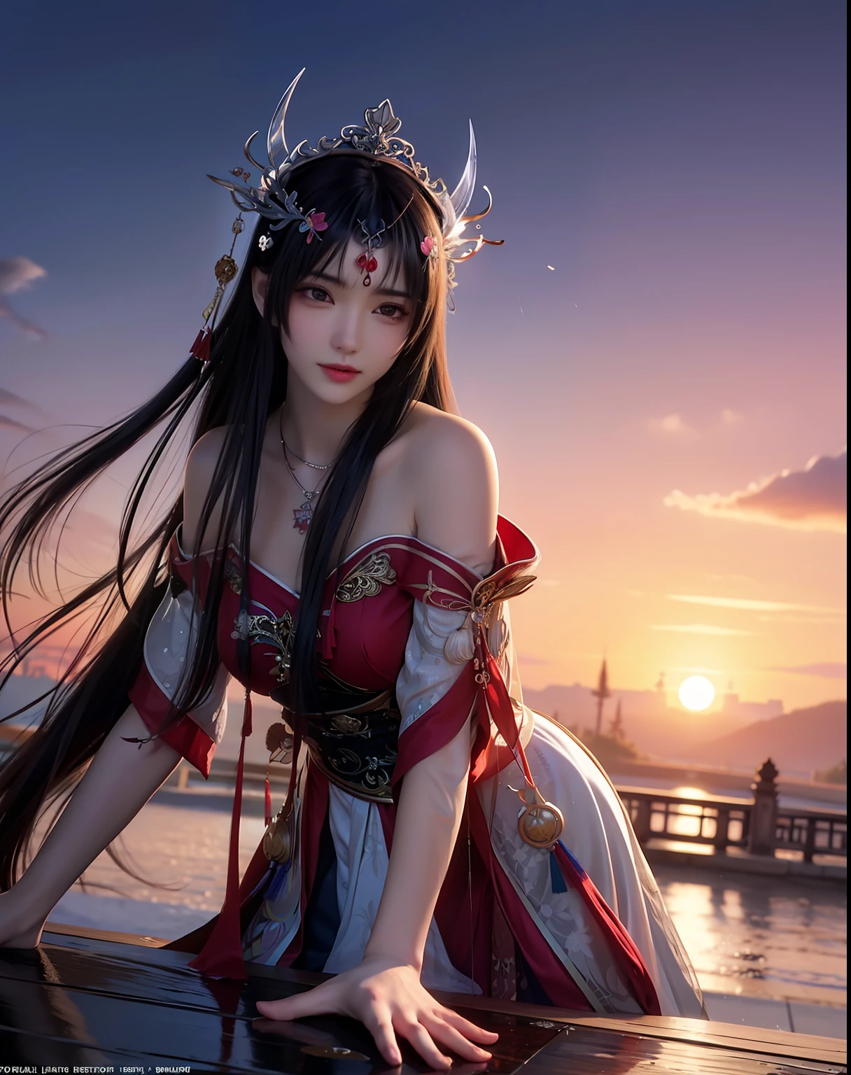 (8k, RAW photo:1.2),best quality, ultra high res,dramatic angle,(fluttered detailed color splashs), (illustration),(((1 girl))),(long hair),(rain:0.9),(hair ornament:1.4),there is an ancient palace beside the girl,chinese clothes,(focus on), color Ink wash painting,(color splashing),colorful splashing,(((colorful))),(sketch:0.8), Masterpiece,best quality, beautifully painted,highly detailed,(denoising:0.6),[splash ink],((ink refraction)), (beautiful detailed sky),moon,highly,detaild,(masterpiece, best quality, extremely detailed CG unity 8k wallpaper,masterpiece, best quality, ultra-detailed),(Lycoris radiata),