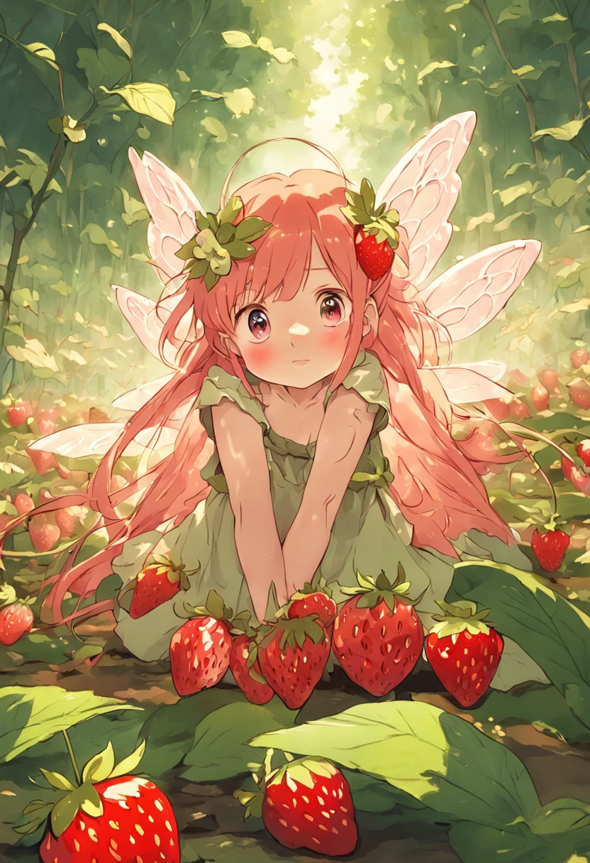 Little Fairy Strawberry field Cute faerie