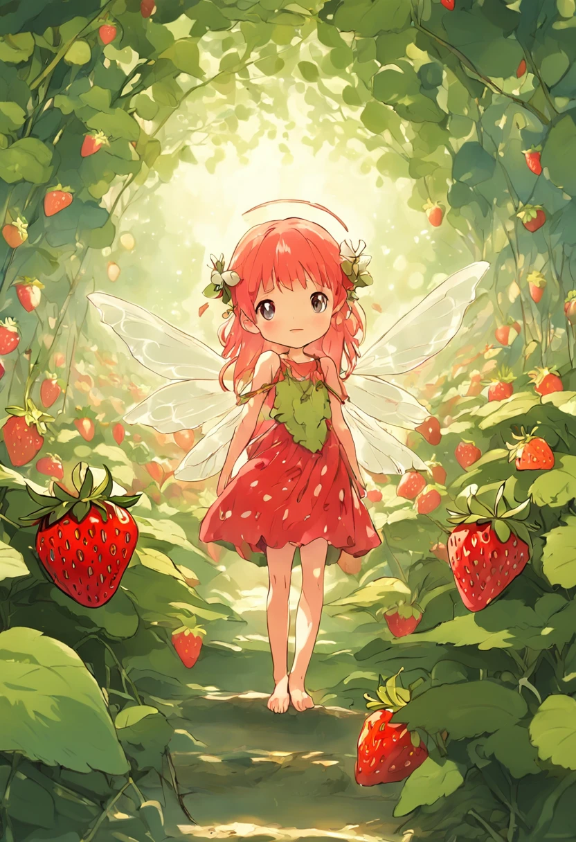 Little Fairy Strawberry field Cute faerie