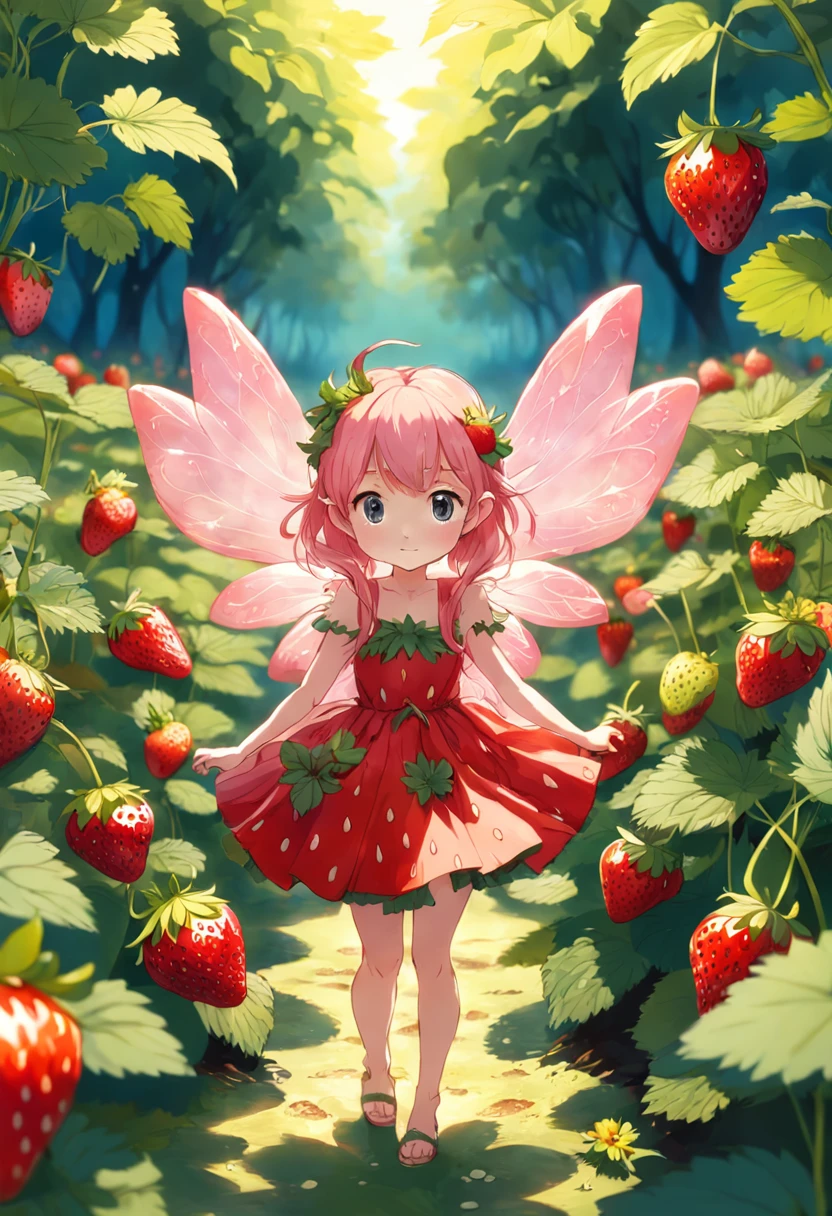 Little Fairy Strawberry field Cute faerie
