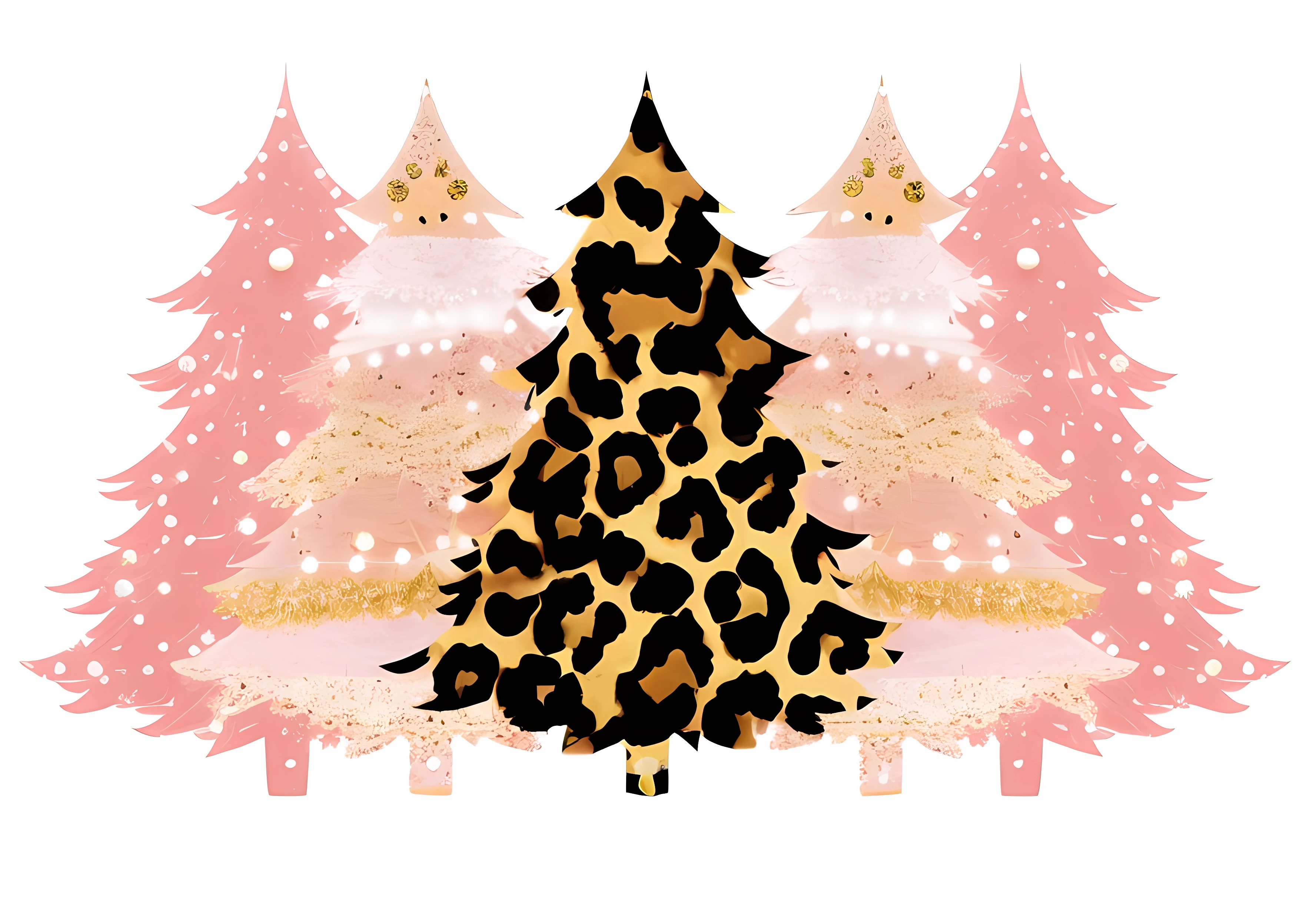 black hair, hair bobbles, wince, longeyelashes, solid circle eyes, fake animal ears, light smile, ear blush, fang, Surrealism, drop shadow, anaglyph, stereogram, tachi-e, pov, atmospheric perspective, 8k, super detail, ccurate, best quality,Christmas tree,