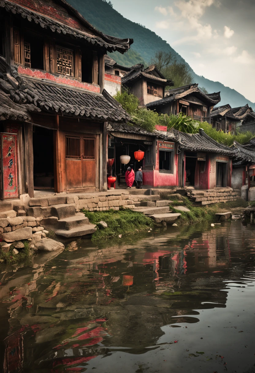 Background of Xijiang Thousand Households Miao Village photography works,Chinese beauty photos
