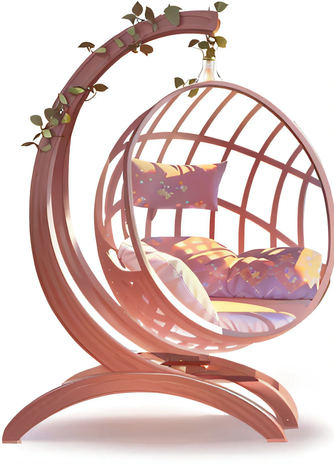 There is a glass ball,There is a flower on it, virtual metaverse room, humans sleeping in healing pods, spherical, vernadskys noosphere, computer generated, Stylized digital illustration, A digital rendering, videogame still, heavy jpeg artifact blurry, ray-traced reflection, a digital rendering, interior background art, Hitch, unreal detail, A digital painting