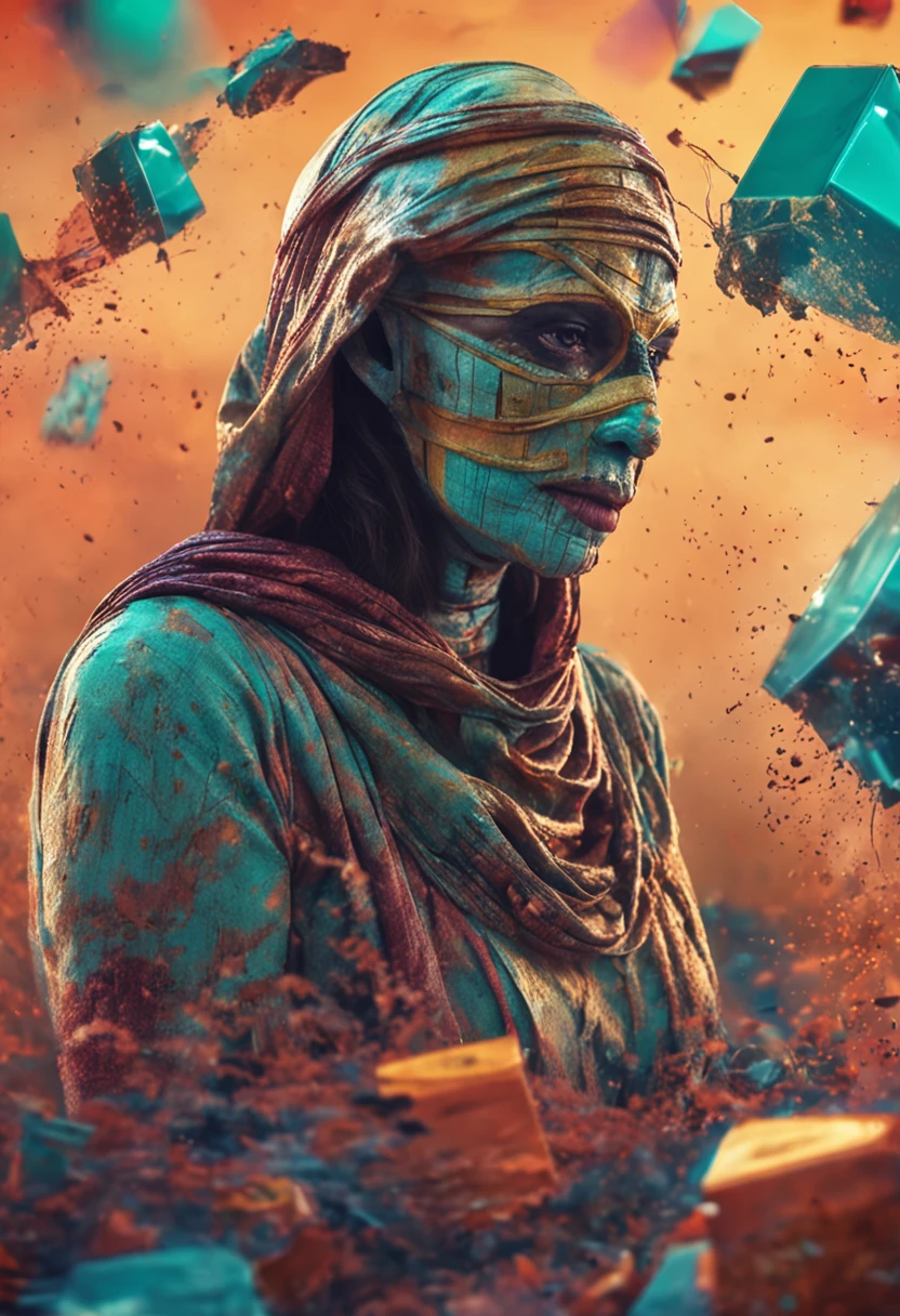 mummy，adhesive tape，gaggage