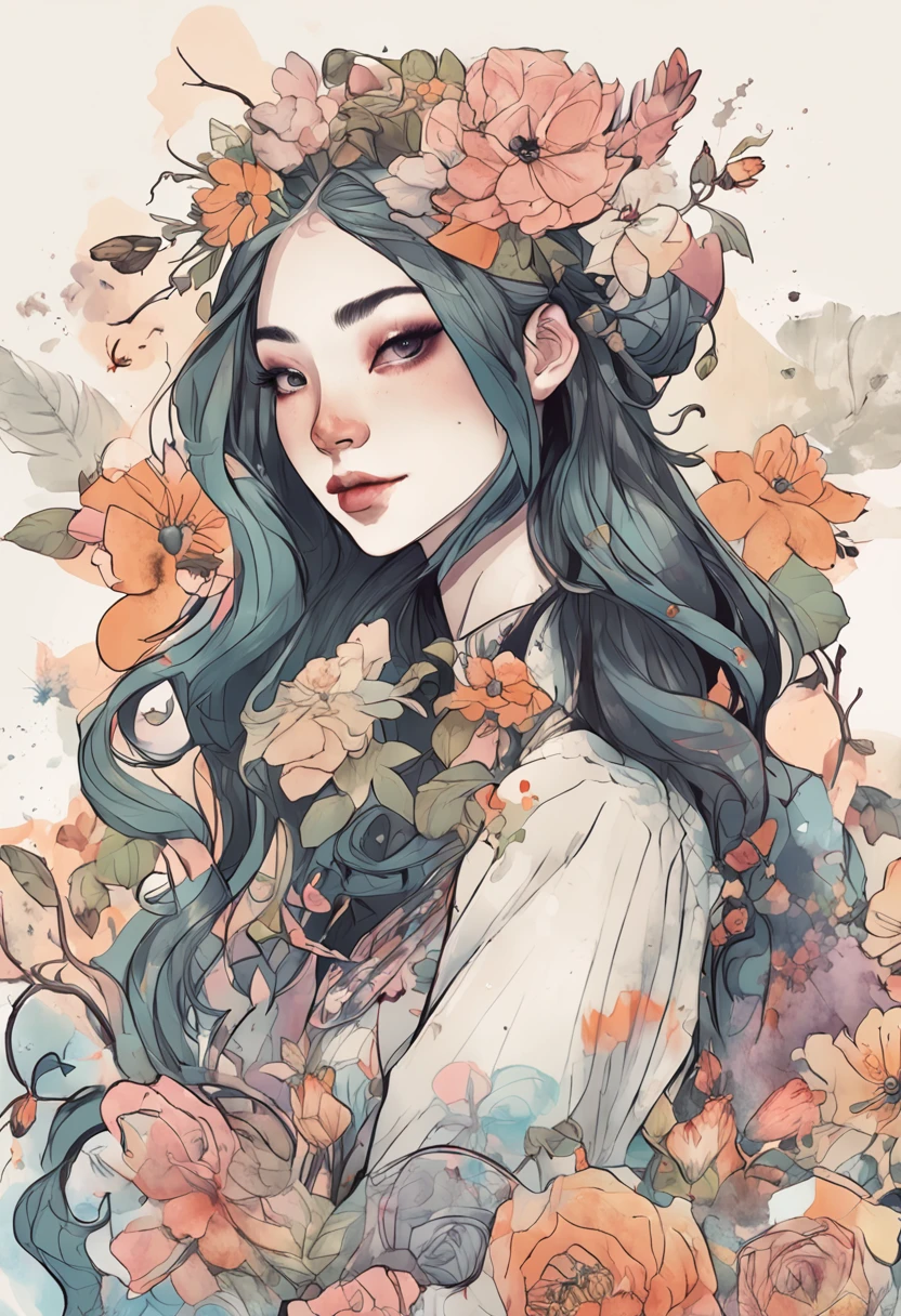 Miss circle character,