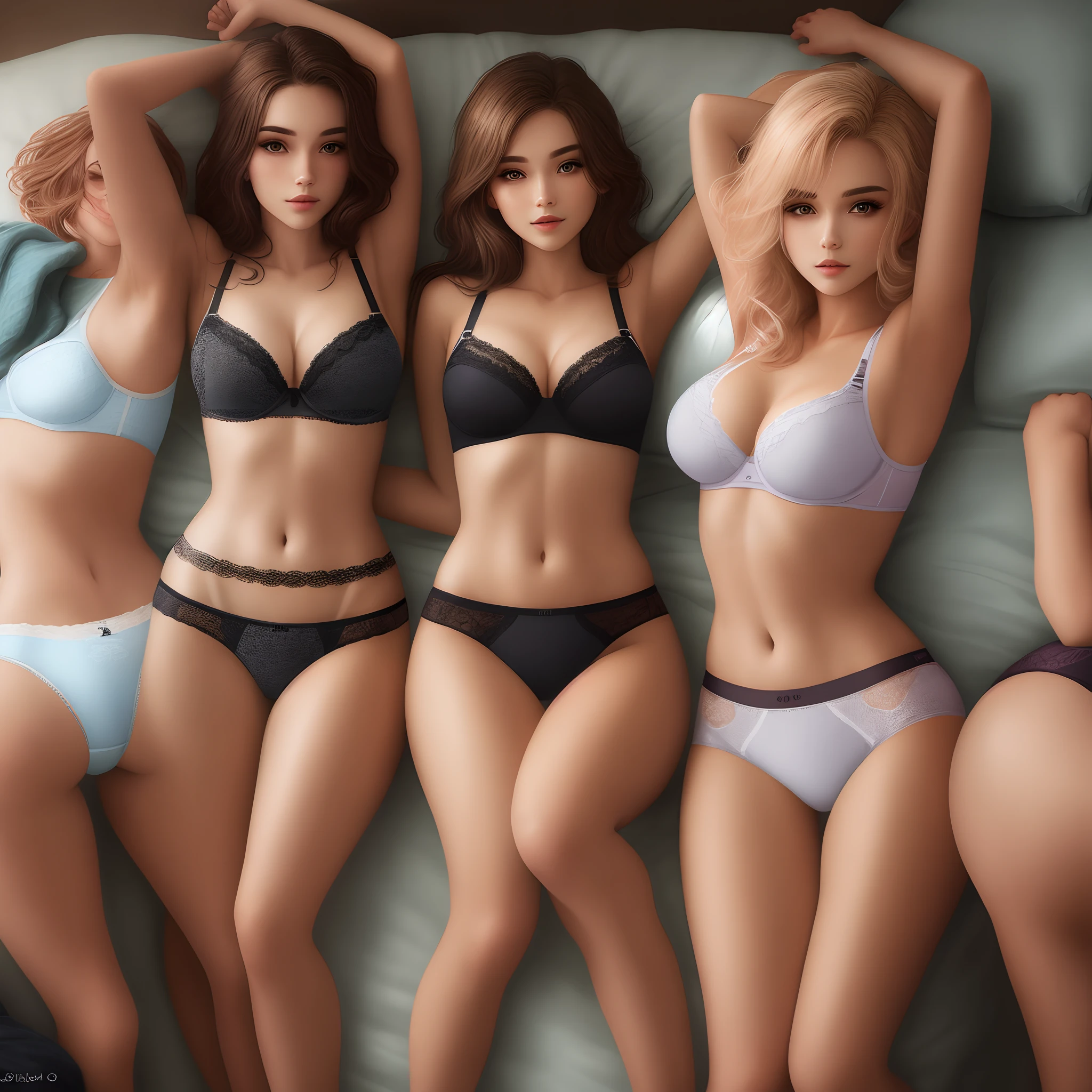 Beauty in underwear and panties