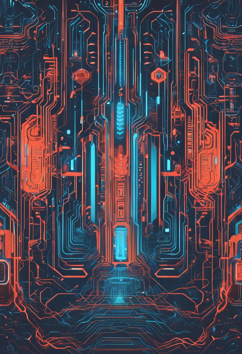 gpu,ai,Intelligent algorithms,light blues,sense of science and technology
