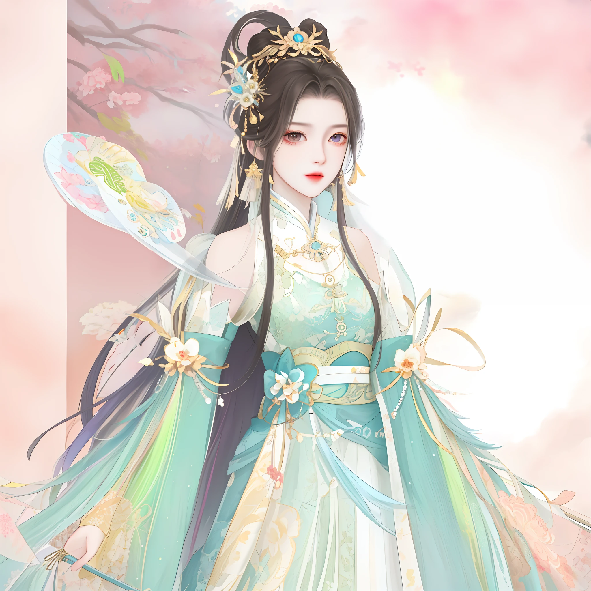 Western girl,Works of masters,Best picture quality,Higher quality,high detal, 超高分辨率, 8K分辨率, depth of fields, cinematic photogtaphy, intricately details, carefully, meticuloso, glorious, max detail, extreme beautiful, (((1girll, 独奏))), 18yr old,long whitr hair, brunette color hair, white skinned, A picture, tmasterpiece, (Best picture quality), Higher quality, high detal, 超高分辨率, in a panoramic view, Exquisite facial features, s the perfect face