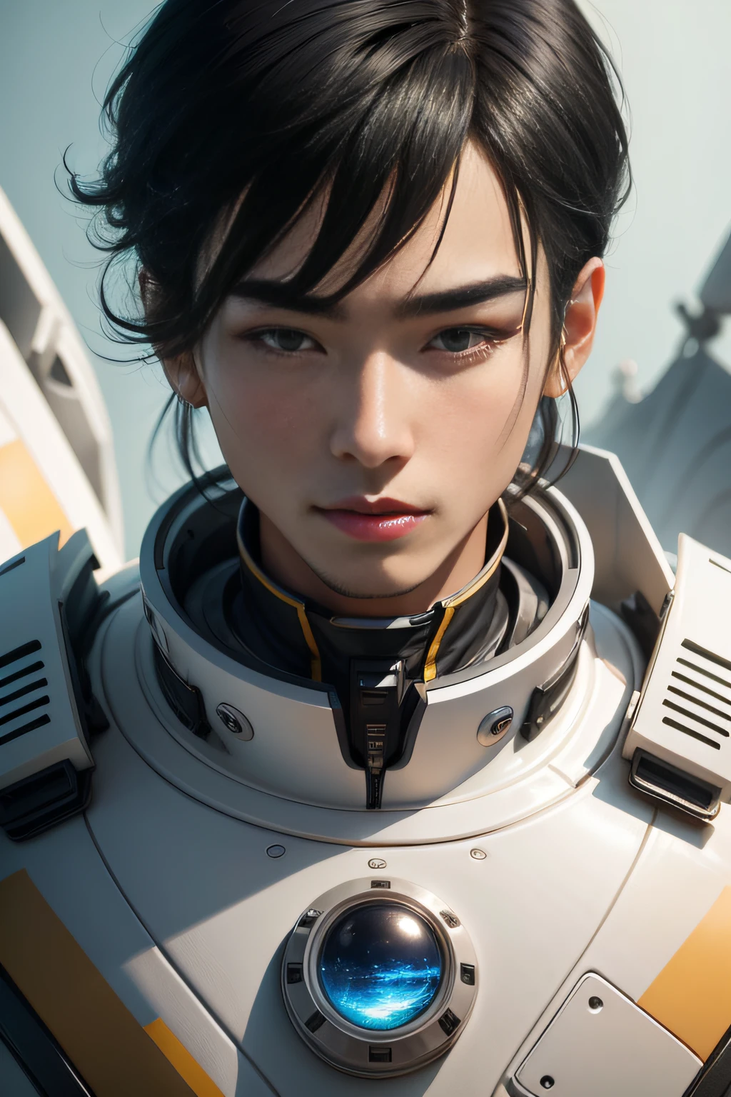 Future Technology Correspondent Space Sci-Fi Delicate facial features Black hair Chinese Male