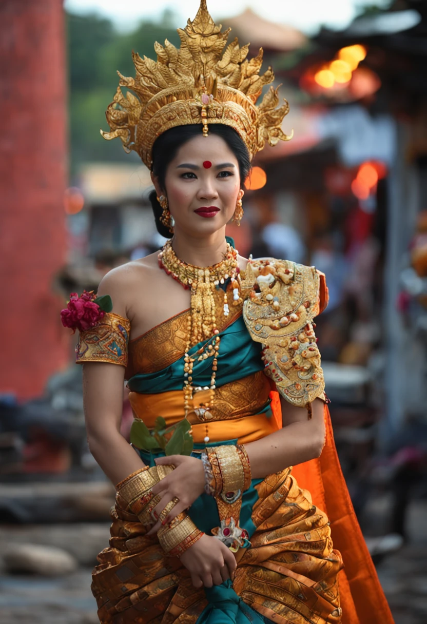 lady in thai tradition costume