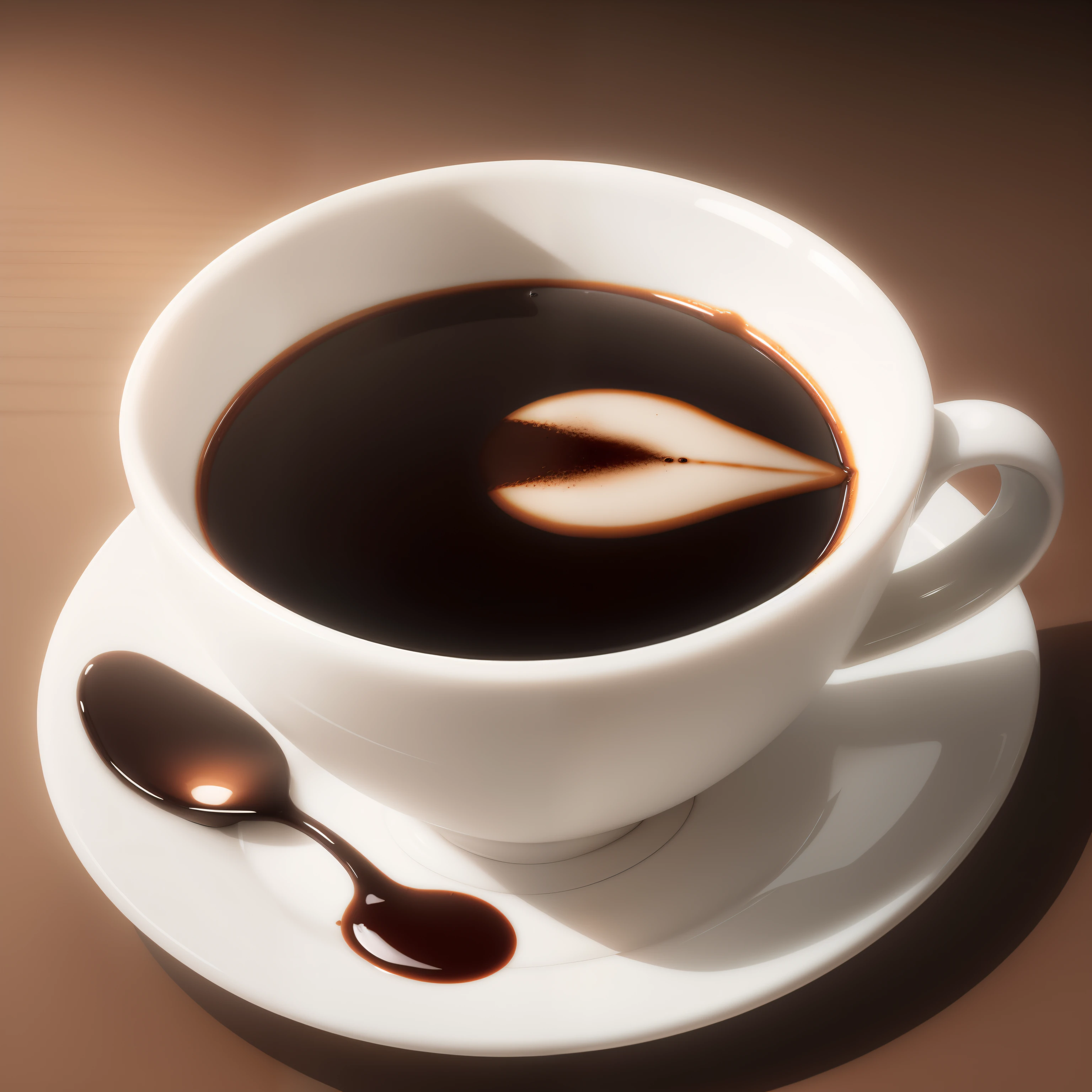 Artistic cup of Espresso