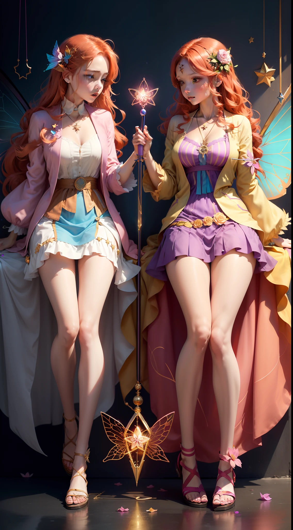 ((fullbody:1.4))((2girls:1.4)) <lora:add-detail-xl:0.8> (masterpiece, best quality:1.2), beautiful:1.2), (beautiful detailed eyes:1.2), the portrait of an absurdly beautiful, (graceful:1.13), elegant, sophisticated, fashionable woman made of strawberries and white petals looking up, an ultrafine hyperdetailed illustration by kim jung gi, irakli nadar, intricate linework, bright colors, octopath traveler, final fantasy, unreal engine 5 highly rendered, global illumination, radiant light, detailed and intricate environment 3 d render, art by artgerm and greg rutkowski and alphonse mucha ,PSYCHEDELIC background, maxim, anamorphic, volumetric Lighting, Cinematic lighting, Depth of field, cinematic cinematography, 35mm - film - grain, 8k, ultra photoreal, intricate details, ultra photoreal, hyper - realistic, intricate details, busy background, dramatic light, 4k, 8k, cinematic, professional camera, PC Music, pastel colour palette, I'm on drugs stupid quotes, i'm weird by, john in the style of ominous vibe, odd juxtapositions, magical girl, celestialpunk, grainy,, post-apocalyptic, ,sharpen, stunningly pretty, fullbody, sharpen Weirdcore, Fairy Coquette, Lisa Frank, Stripcore, Stoner, perfect eyes ,perfect body, 128k, cinematic quality, cinematic lighting, hyper realistic detail ,sharpen, stunningly pretty, sharpen, I saw my life branching out before me like the green fig tree in the story. From the tip of every branch, like a fat purple fig, a wonderful future beckoned and winked. Canon EOS 60D, 50.0mm, f/2.8, 1/250s, ISO 500