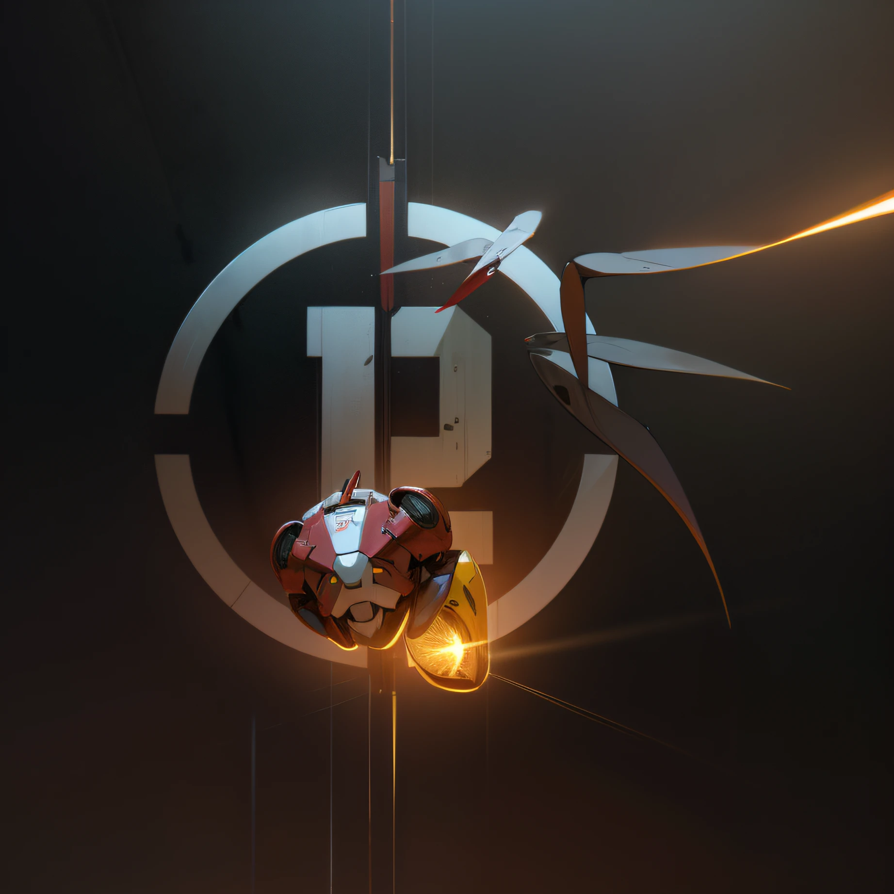 ultra-realistic realism, Ray traching, realisticlying, hyper HD, high detal, 32k, best qualtiy, textureskin, Gundam Mech, flight, funnel, Mecha ship, tmasterpiece, best qualtiy, mechs, Unmanned, (full bodyesbian), (Black color mecha: 1.8), (HDR), (cinematric light: 1.1), White eyes, cruel, scientific fiction, firey, kosmos, Oversized shield, Mecha man overlooking the background of the earth, Laser cannon beam, karo, conflict,