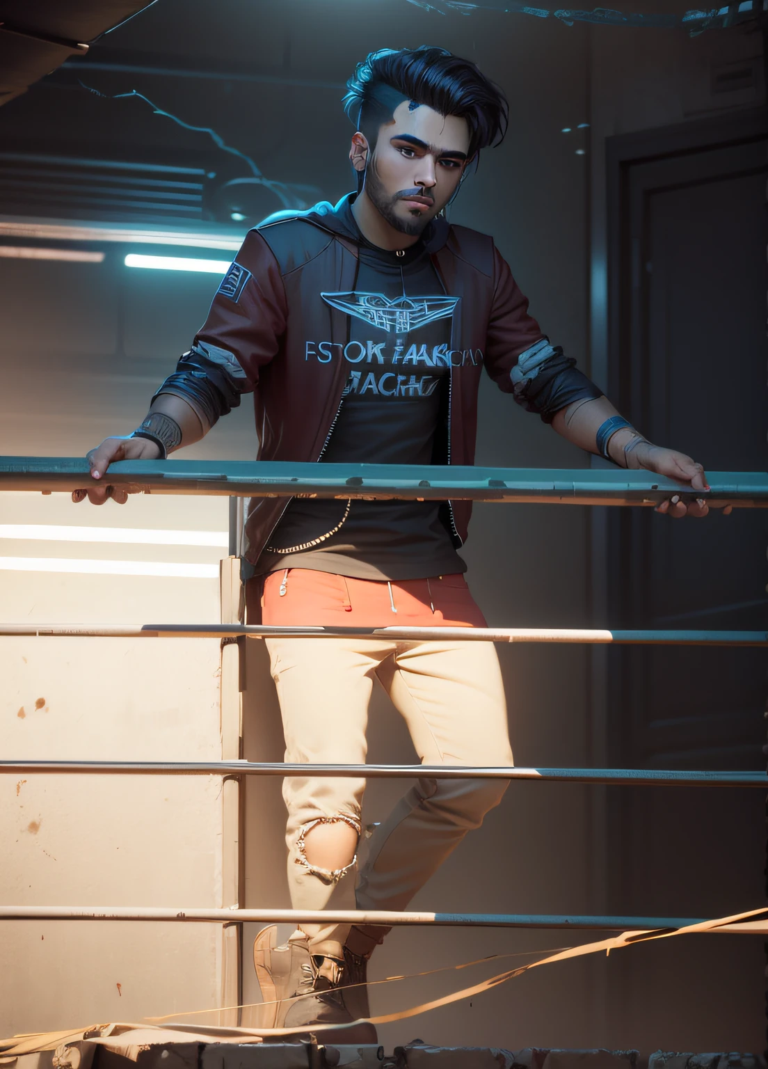 cyberpunk handsome boy , ultra realistic ,8k