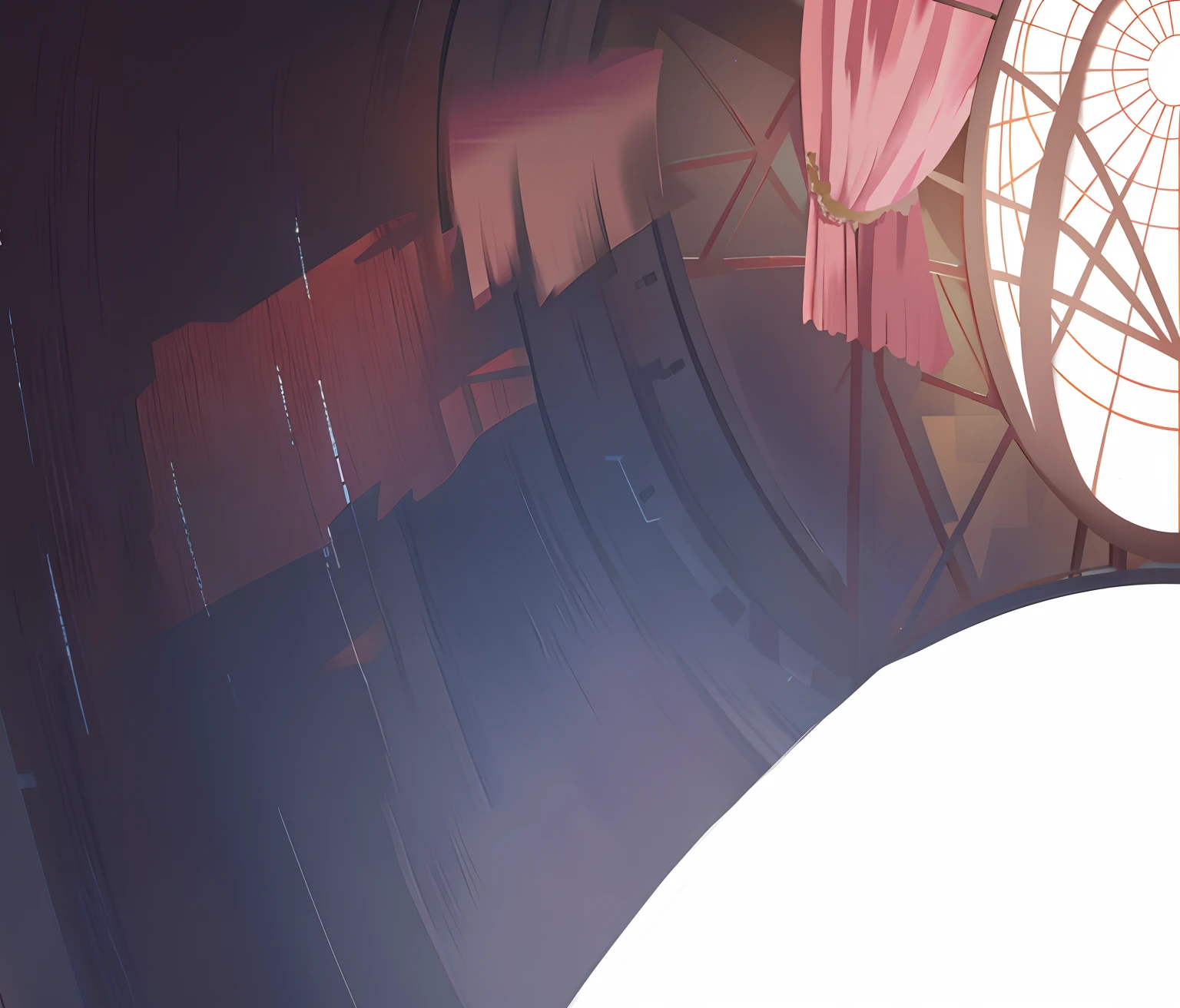 Anime scene of a woman in a pink dress standing in a room, low details. Digital painting, blurry and dreamy illustration, pc screenshot, random background scene, blurry and dreamy illustration, arte de fundo, game screenshot, interior background art, ballroom background, loish |, videogame still, animated still, a screenshot, detailed lighting and textures, game screenshot