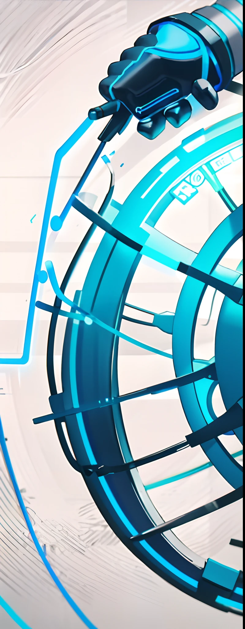 A blue round object with a black background, blue neon lights, blue neon lights, blue neon details, blue neon lights, neon blue, Blue neon atmosphere in the stern, Blue bioluminescent plastic, neon blue, blue neon lights, High contrast plastic, mechanical features and neon, dark blue neon light, neon outline, neon outline, stylized neon