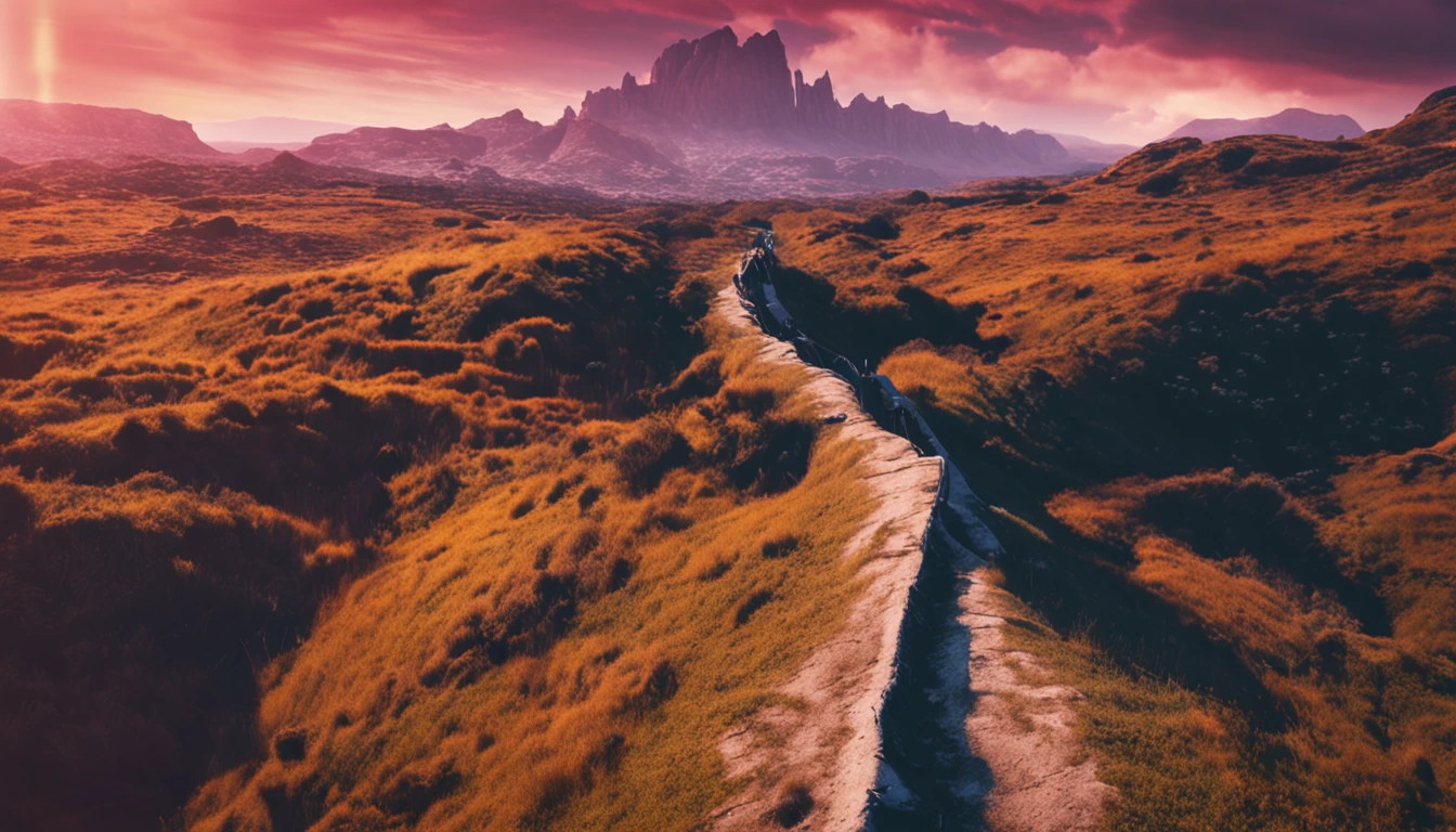 a man undecided before two paths, one is difficult but the other is easy